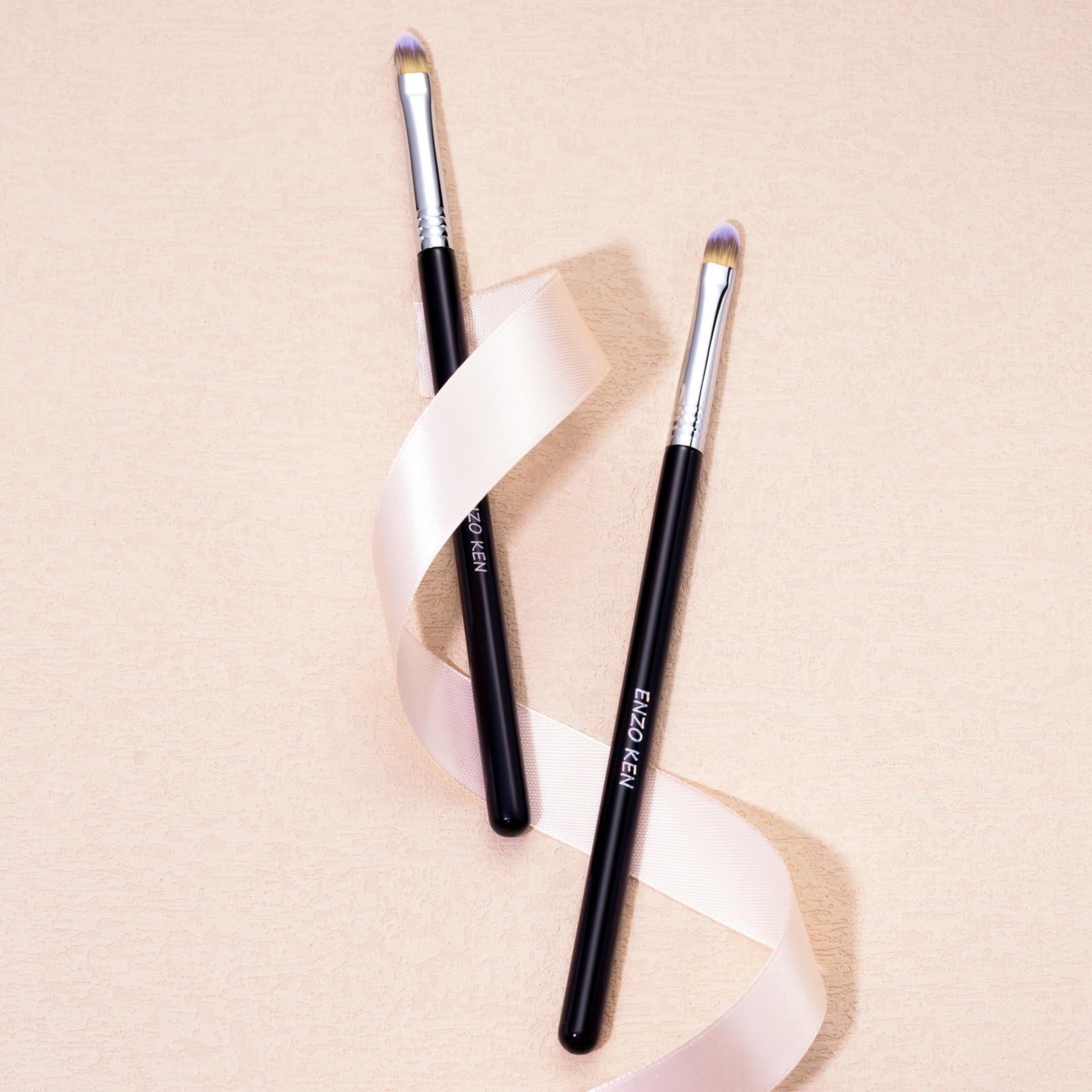 ENZO KEN Concealer Brush Under Eye, Small Flat Concealer Brush, Small Makeup Brushes, Under Eye Concealer Brushes, Under Eye Bru