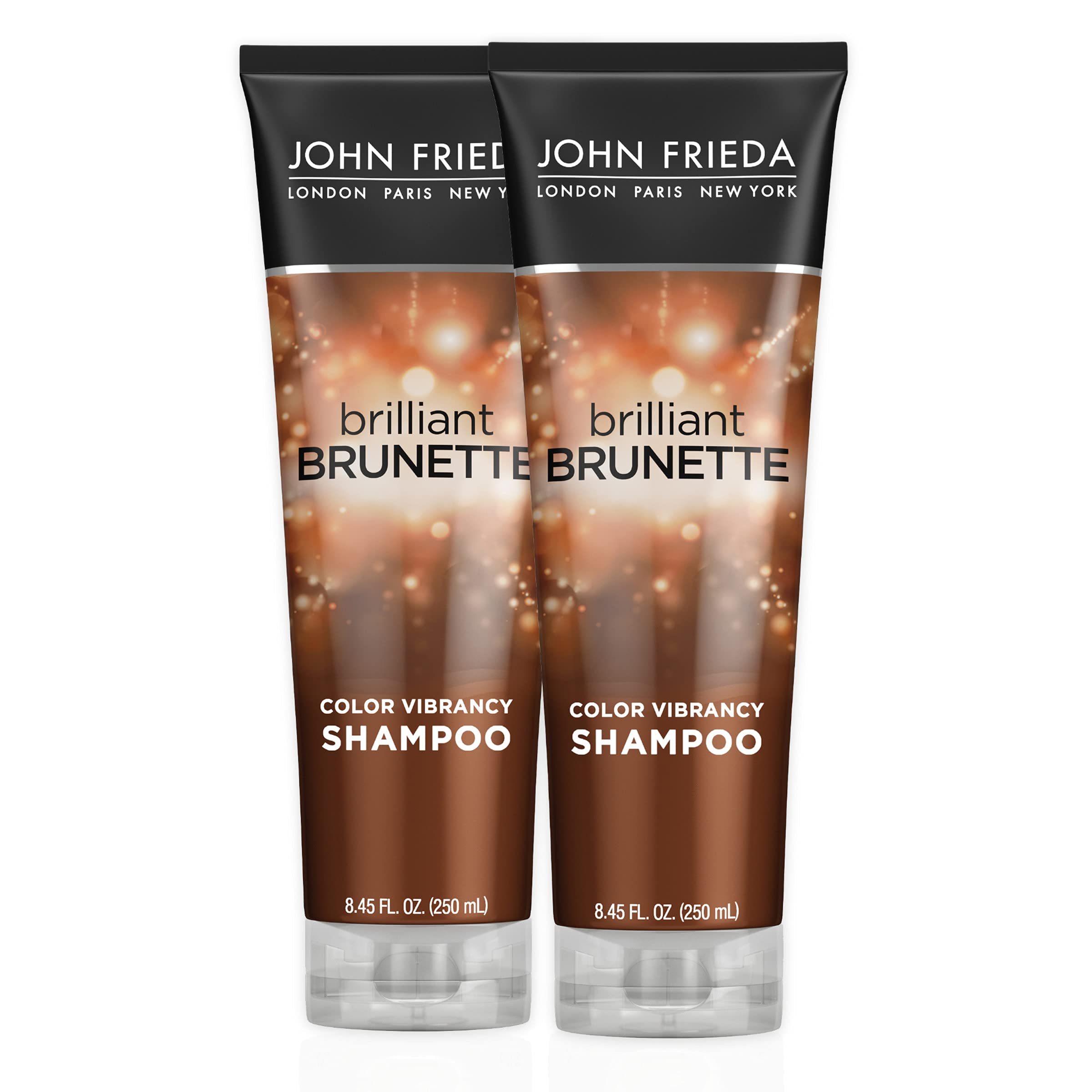 John Frieda Brilliant Brunette Multi-Tone Color Protecting Shampoo, 2 Pack, 8.45 oz - Unlock Vibrant Color