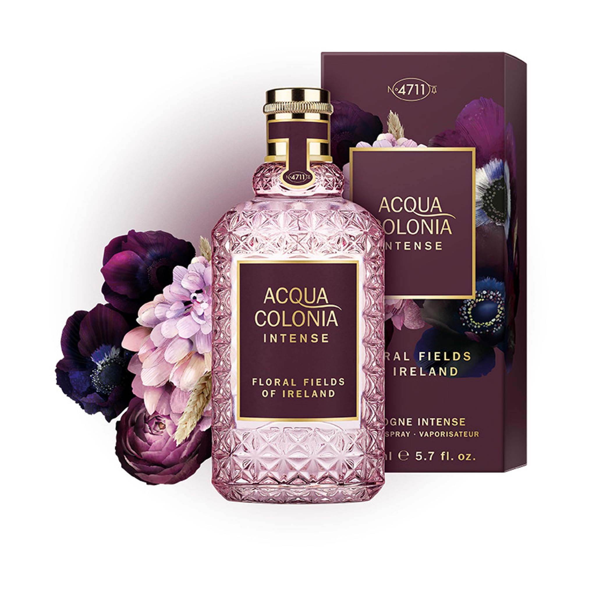 Acqua Colonia Intense Floral Fields Of Ireland By 4711, 5.7 Oz Cologne Intense Spray Unisex