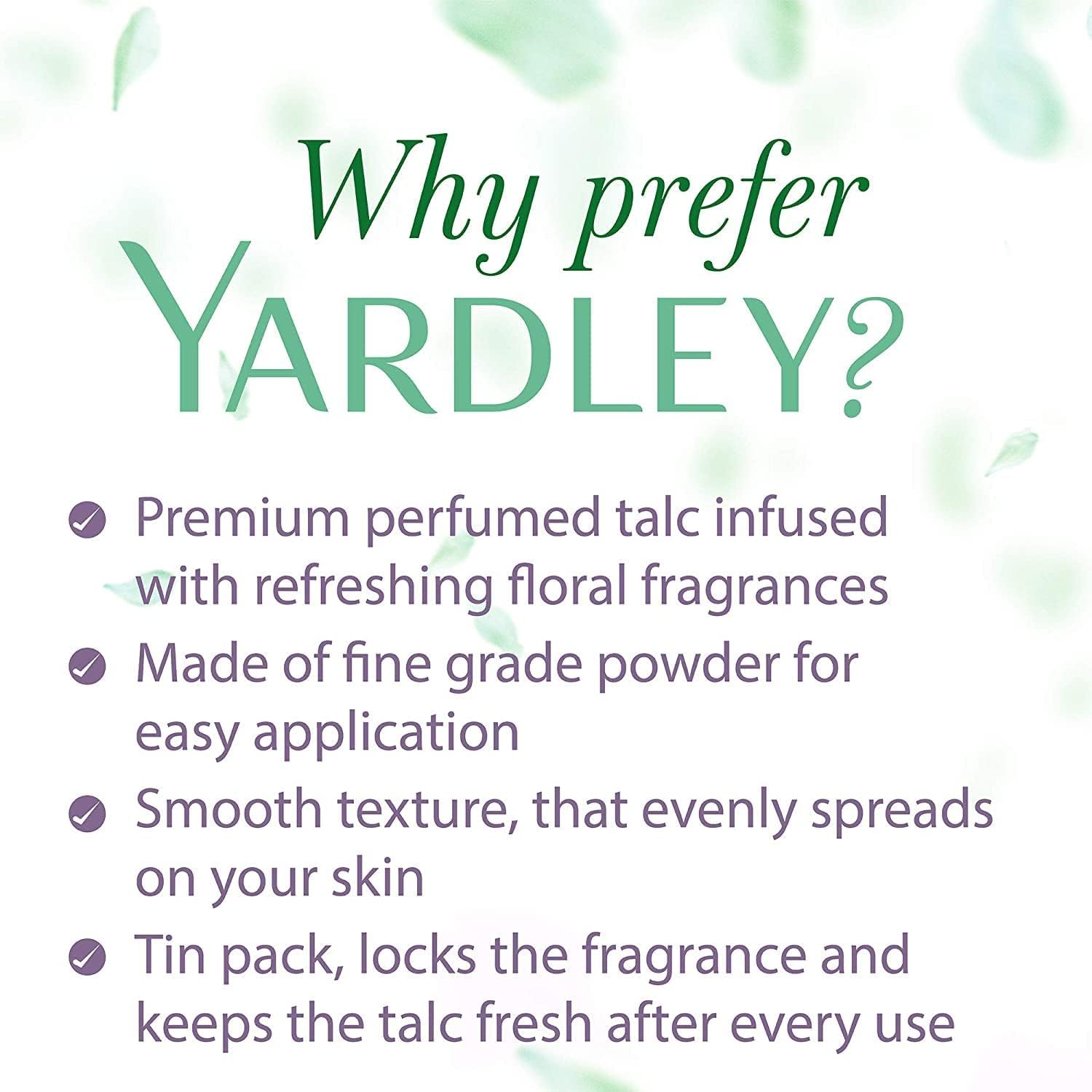 Yardley London Perfumed Talc Jasmine 100G