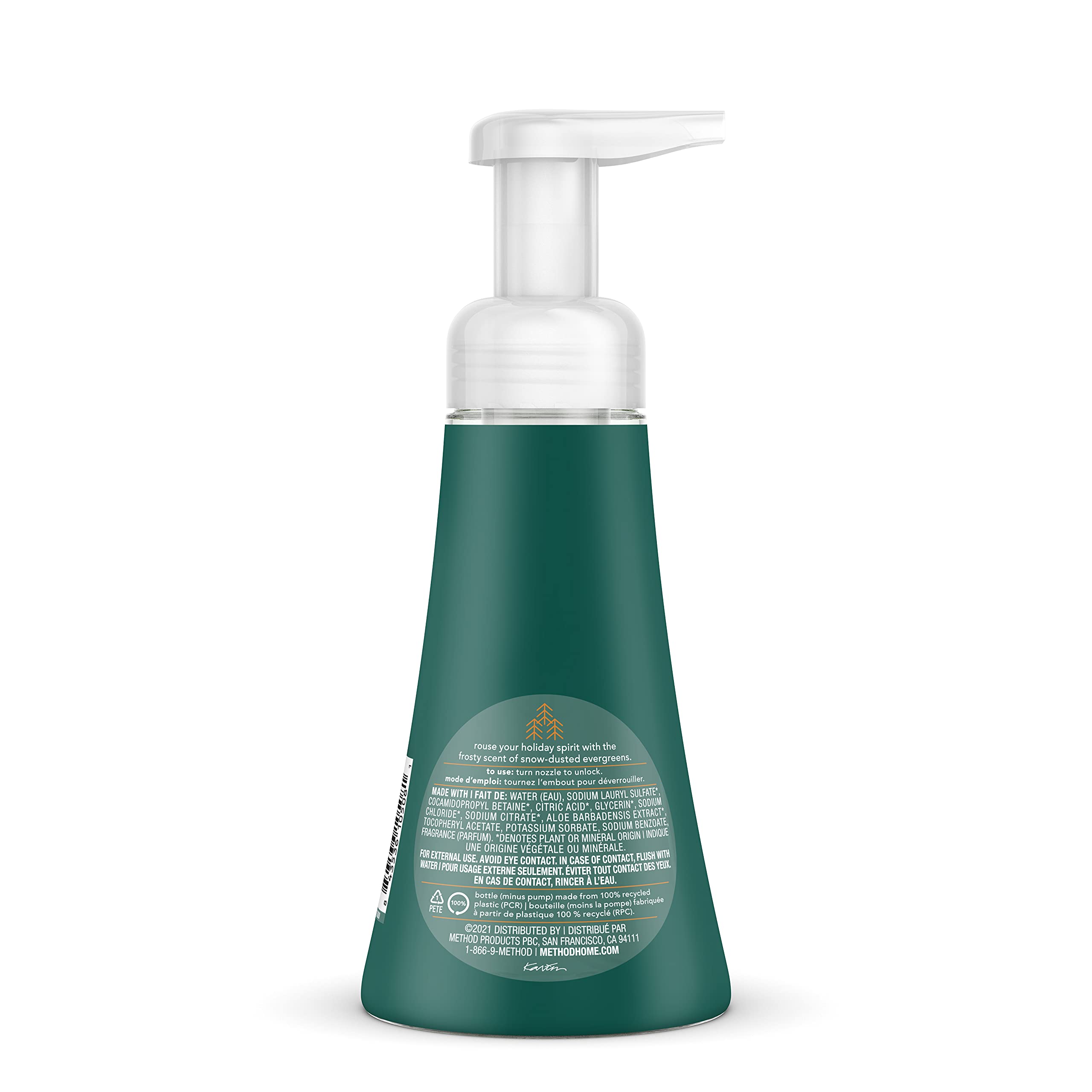 Method Foaming Hand Wash, Froster Fir, Biodegradable Formula, 10 fl oz (Pack of 1)