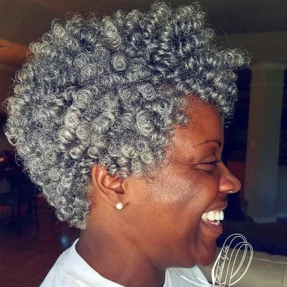 Becus 3 Packs Black Short Saniya Curl Crochet Hair For Black Women Bouncy Crochet Braids Synthetic Braiding Hair Extensions Curl
