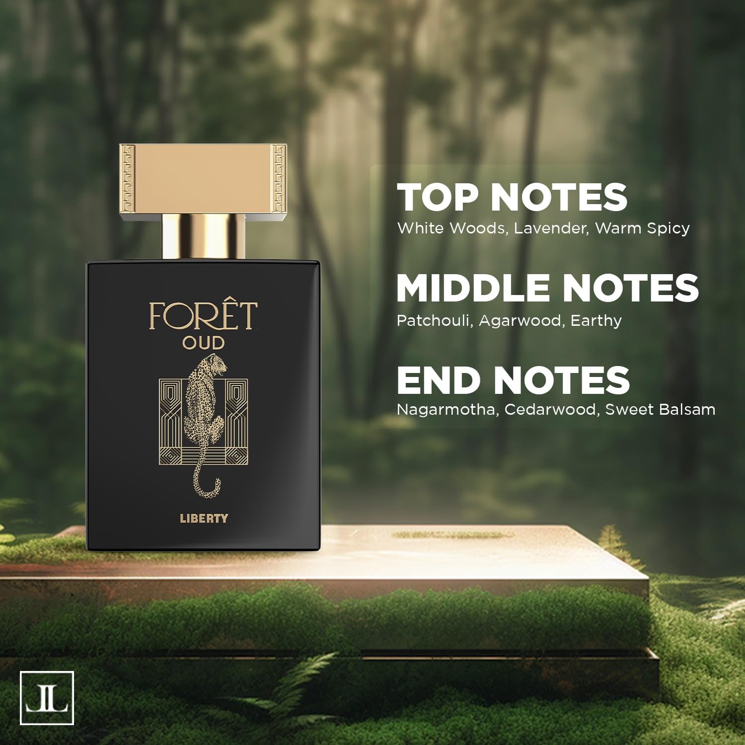 Liberty Oud Perfume for Men, 3.4 Oz Foret Premium Oud Perfumes Anniversary Edition Long-Lasting Eau de Parfum, Luxury Woody Frag