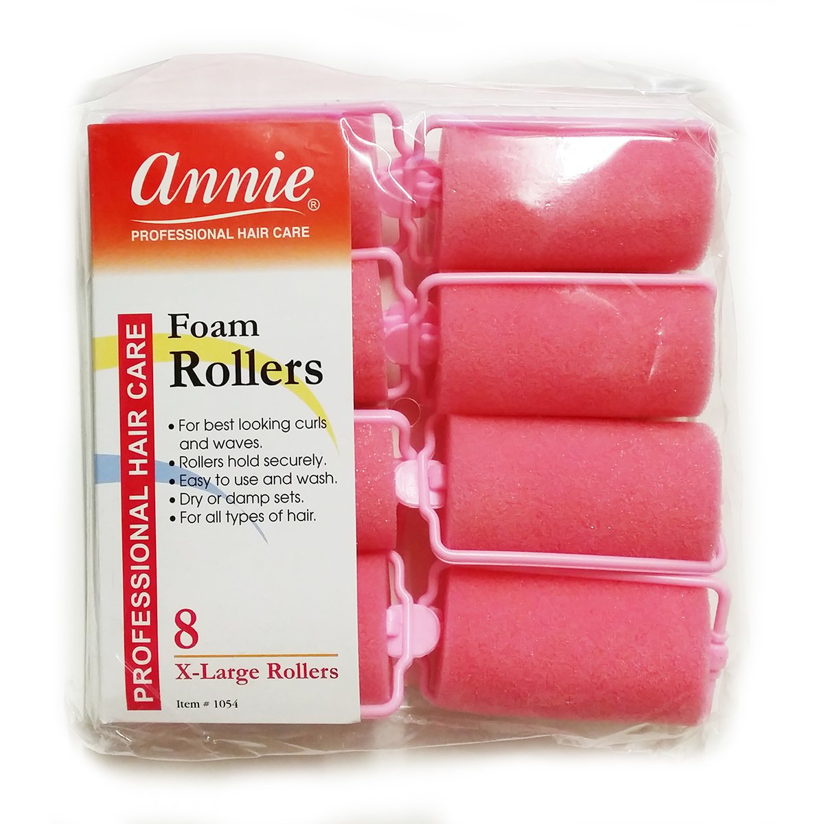 Annie Foam Roller Size1 1/4 x 2 1/4 8ct -1054
