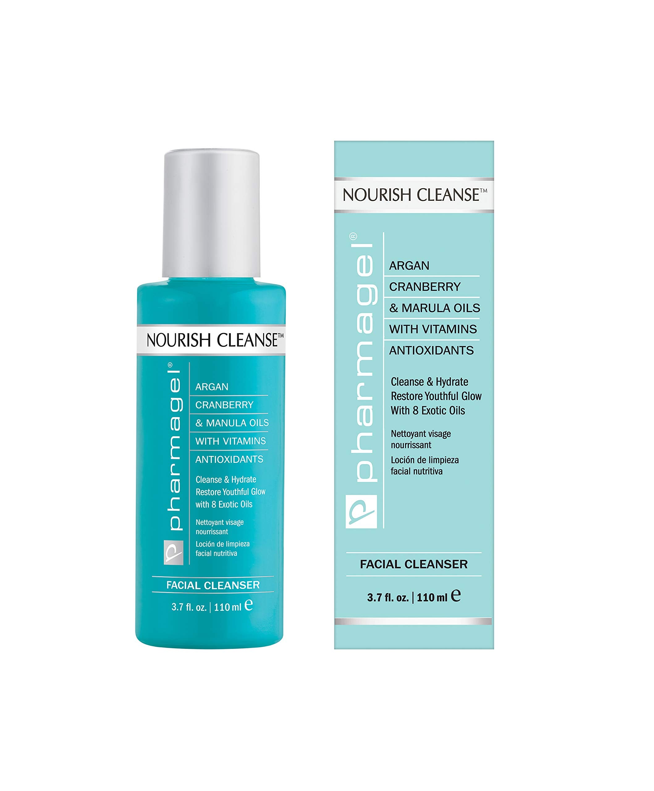 Pharmagel Nourish Cleanse Hydrating Facial Cleanser | Face Cleanser & Makeup Remover | Natural Face Wash for All Skin Types  3.
