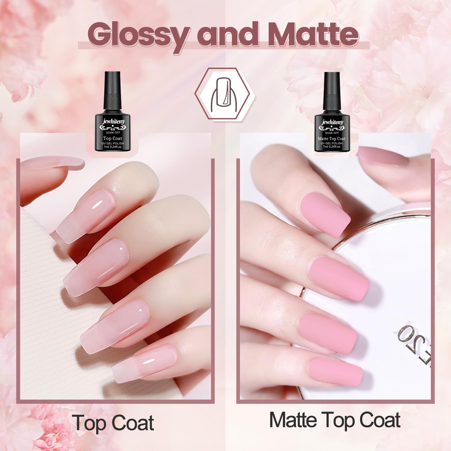 JEWHITENY Poly Gel Nail Kit with 120W LED Lamp, 14 Colors, Acrylic, All-in-One French Design, Includes 30ml Slip Solution