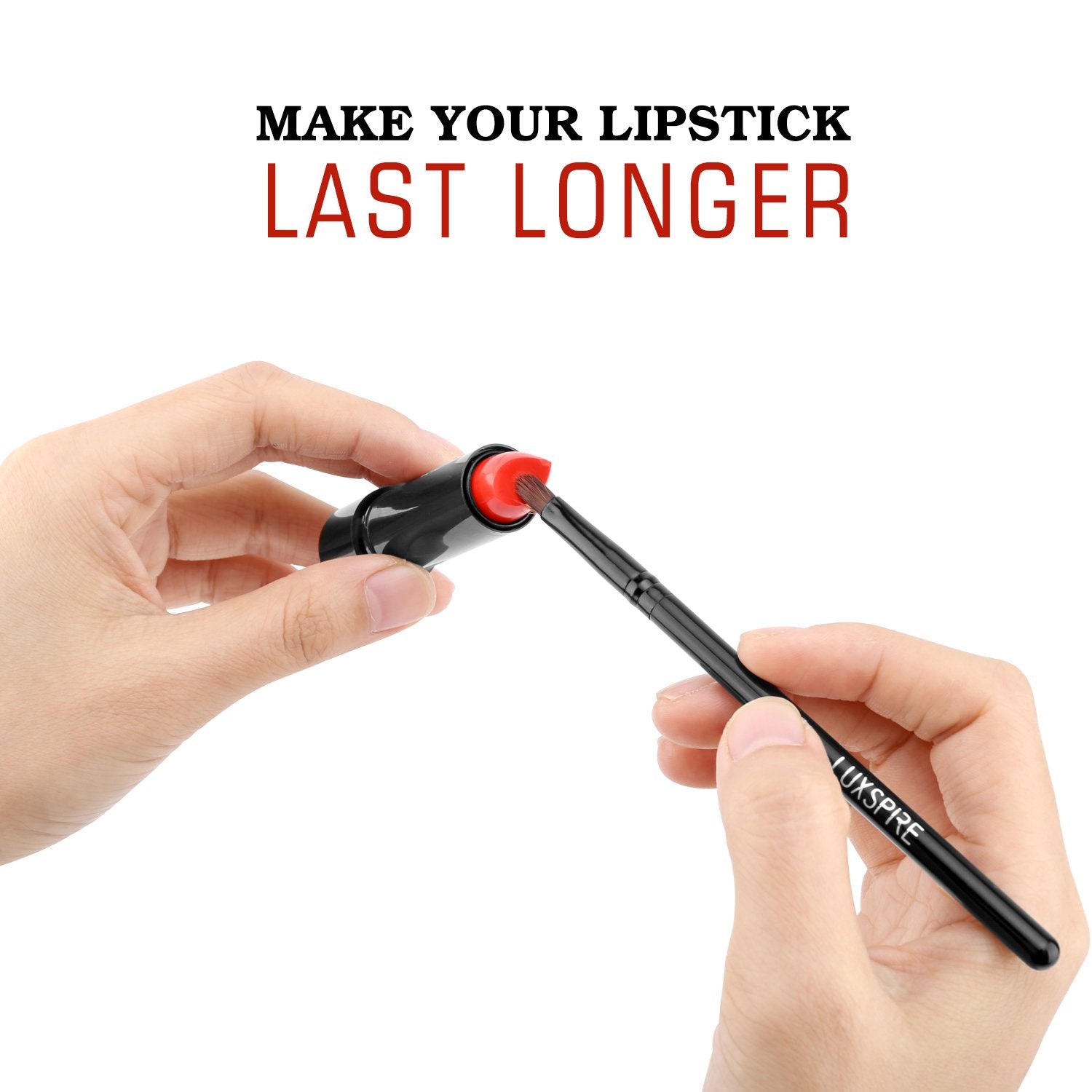Luxspire Lip Brush Concealer Brushes 2 Pieces, Lipstick Gloss Brushes Applicators Eyeshadow Lip Liner Makeup Brush Cosmetics Mak