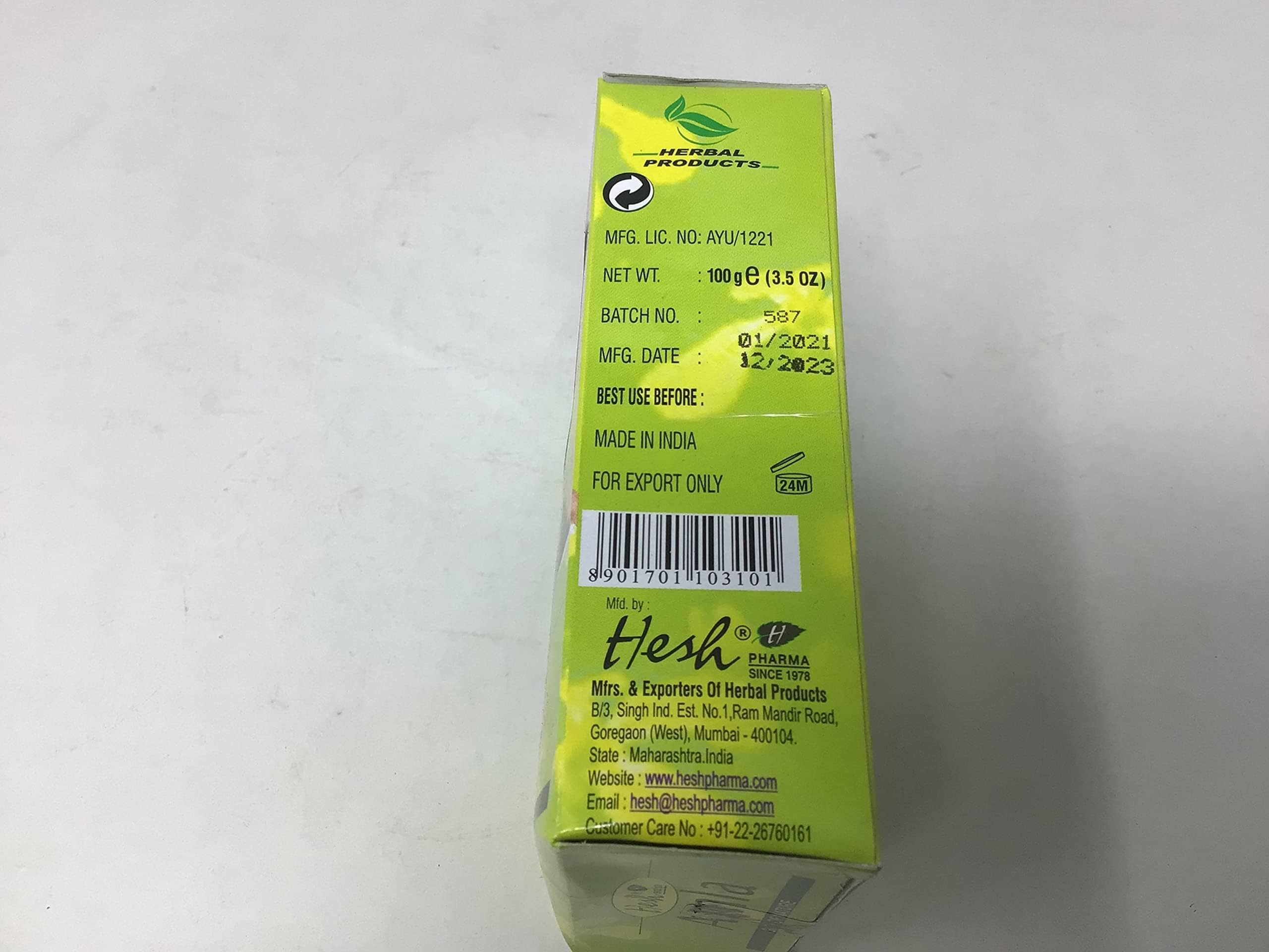 Hesh Pharma Amla Hair Powder 3.5Oz Powder