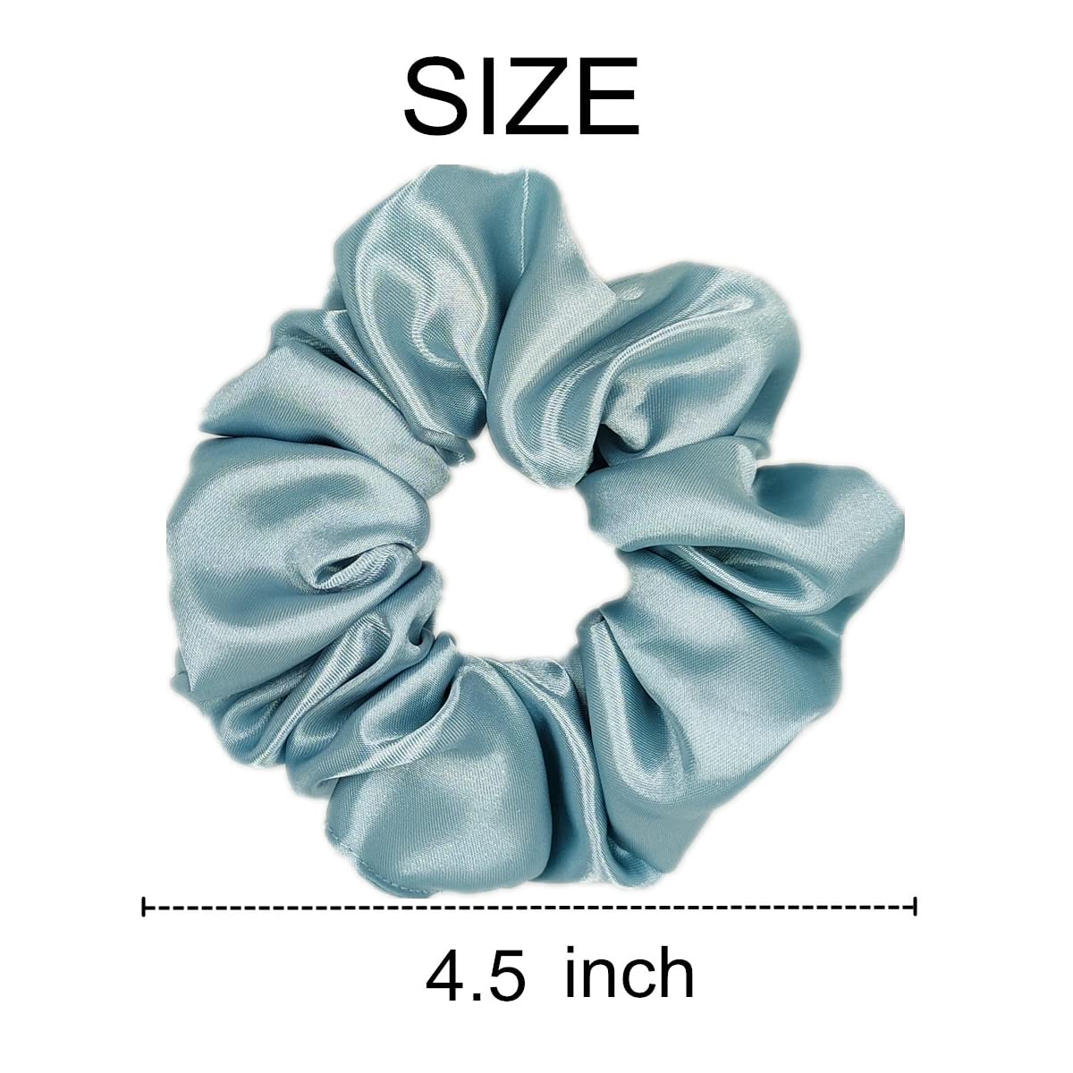 12 Pcs Satin Silk Scrunchies, Soft Hair Ties, Fashion Hair Bands, Bows, Ropes, Elastic Bracelets & Ponytail Holders For Women An