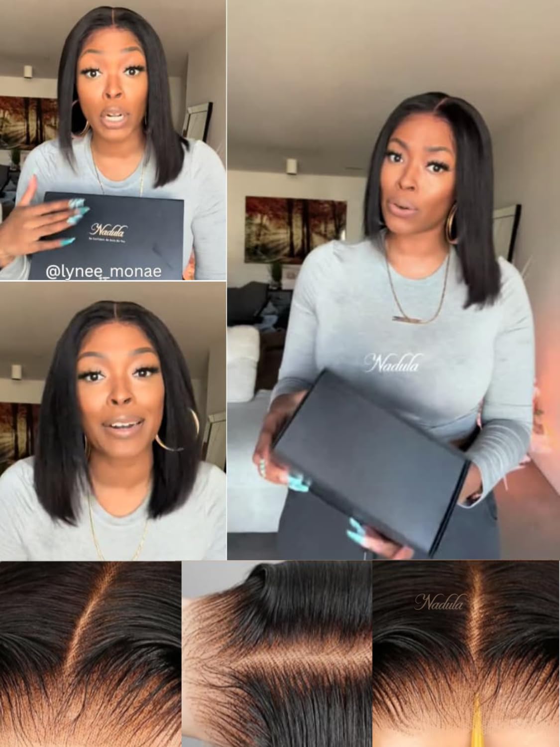 Nadula Bye Bye Knots Glueless Yaki Straight Bob 7X5 Lace Front Wigs Human Hair Pre Plucked Invisible Knots Pre Everything 3S Rea