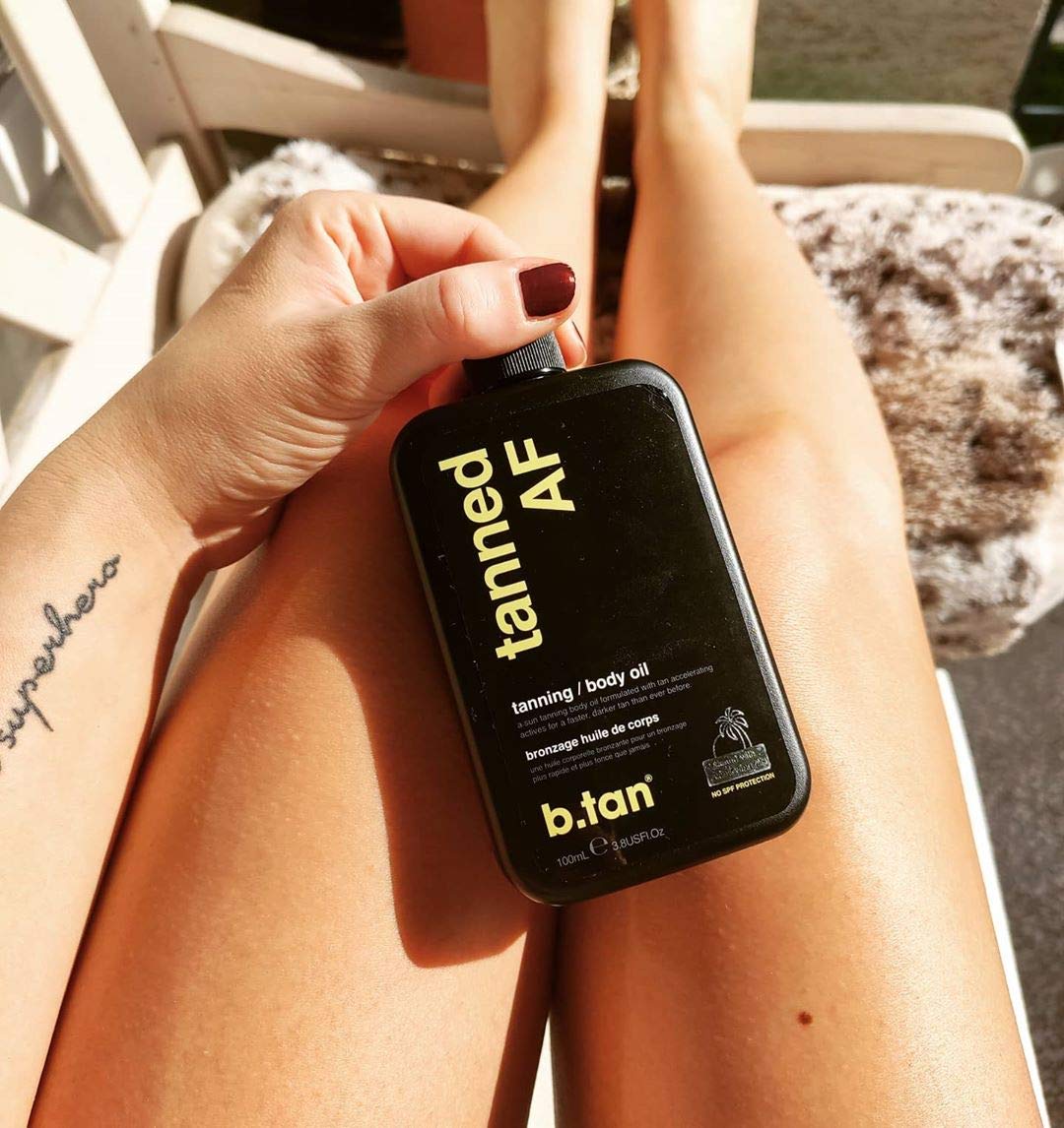 B.Tan Tanned AF Intensifier Dry Tanning Oil Unisex 8 oz