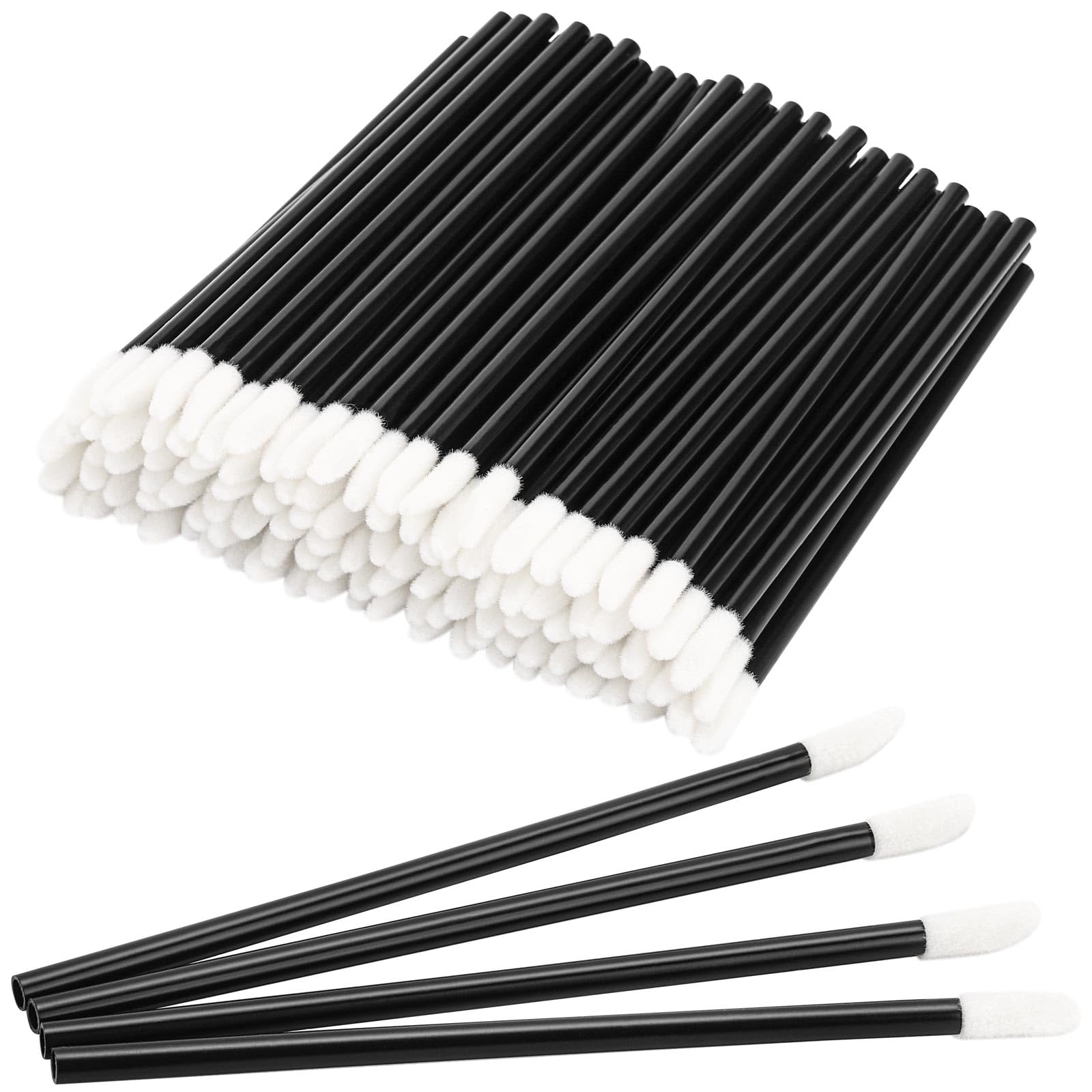 300 Piece Disposable Lip Wands - Lip Brushes, Lipstick & Gloss Applicators - Lint Free Makeup Applicator Brush Beauty Tool