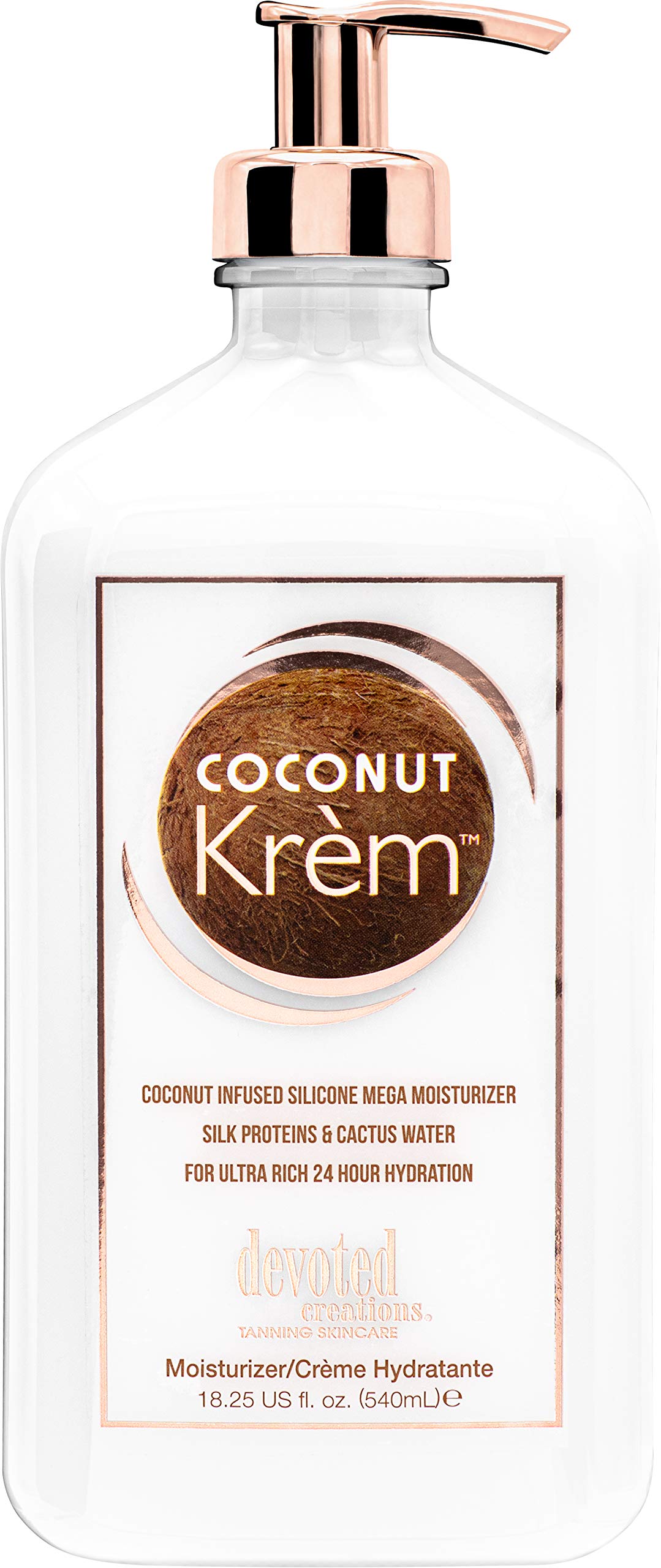 Devoted Creations Coconut Kr  M Moisturizer - Coconut Infused Silicone Moisturizer With Silk Proteins & Cactus Water For Ultra R