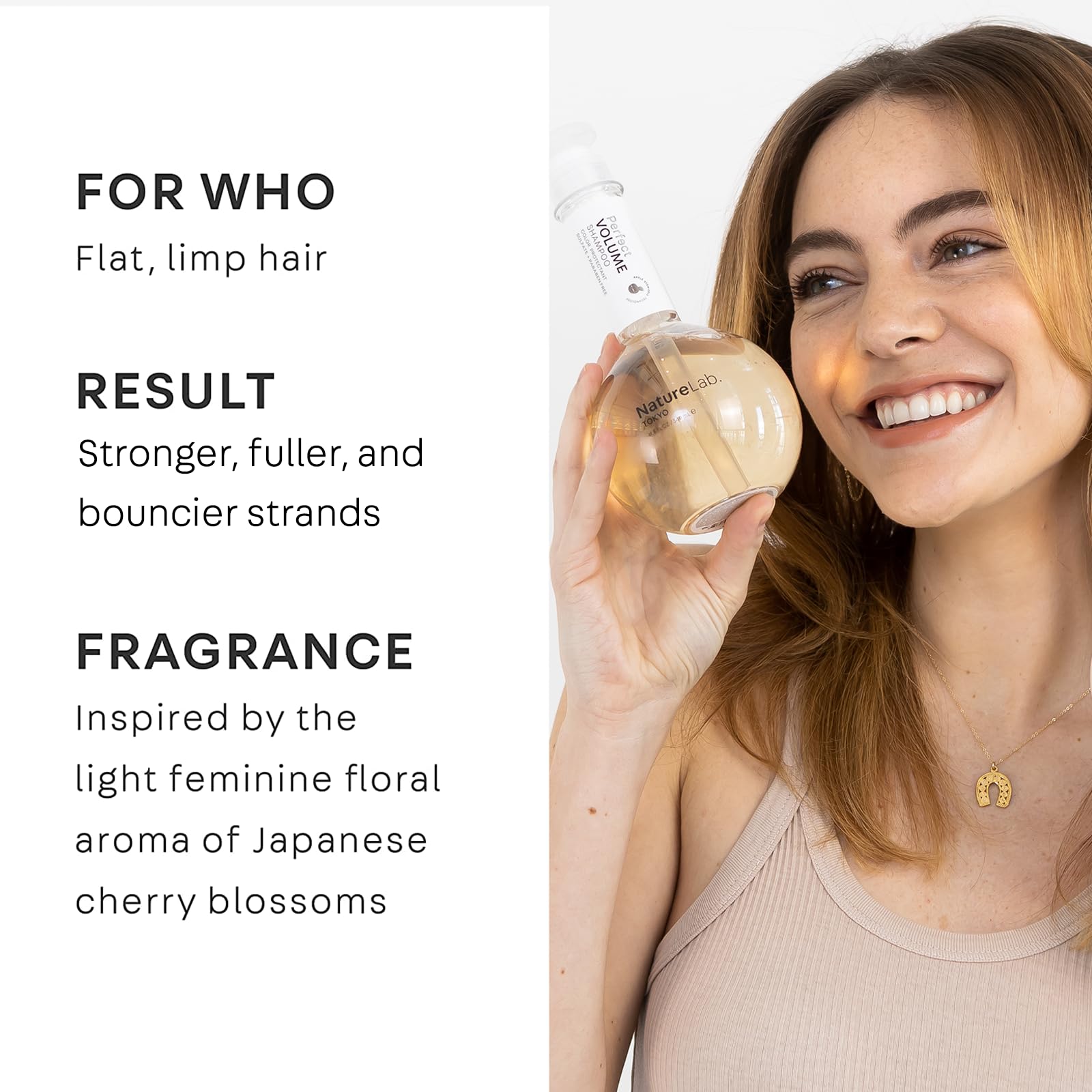 NatureLab Tokyo Perfect Volume Shampoo: Hair Volumizer, Build Lift, and Body to Flat, Fine, or Limp Hair I 11.5 FL OZ / 340ml