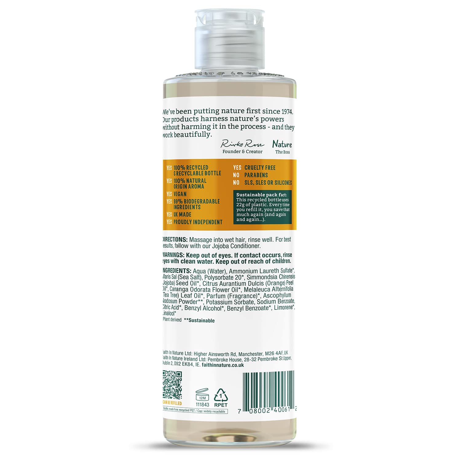 Faith In Nature Jojoba Shampoo 400ml