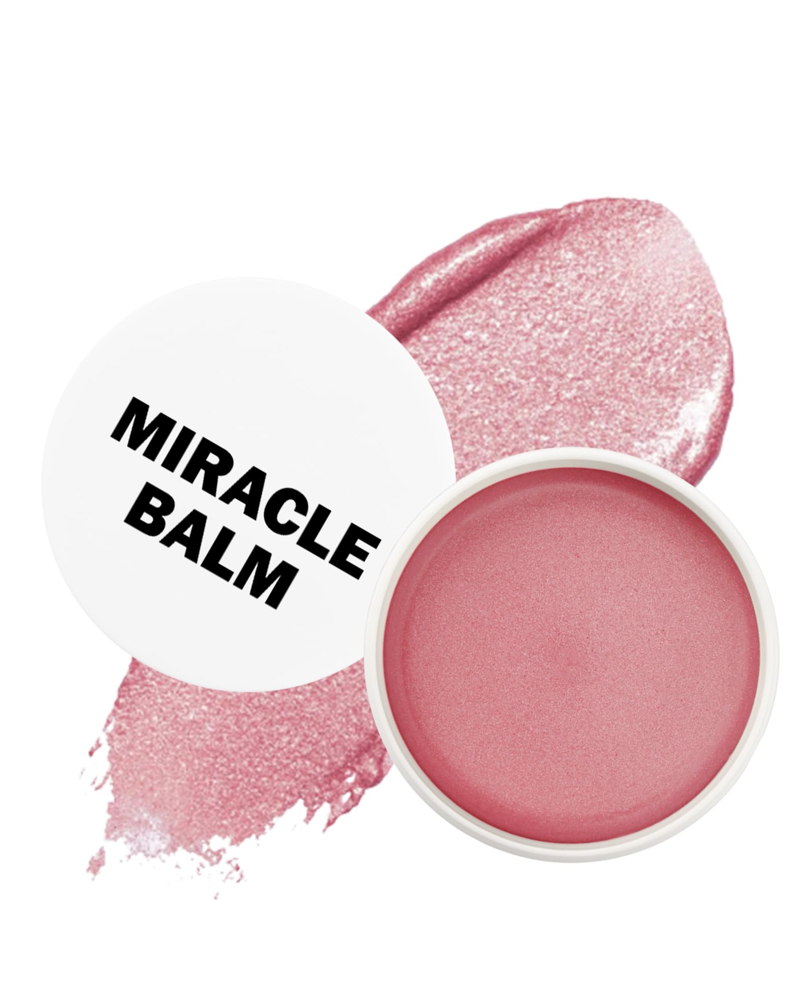 Miracle Glow Balm - Hydrating Tinted Cream Blush, Multi-Use Glow Face Balm Makeup for Cheek & Eye & Lip Tint, Creamy Lightweight
