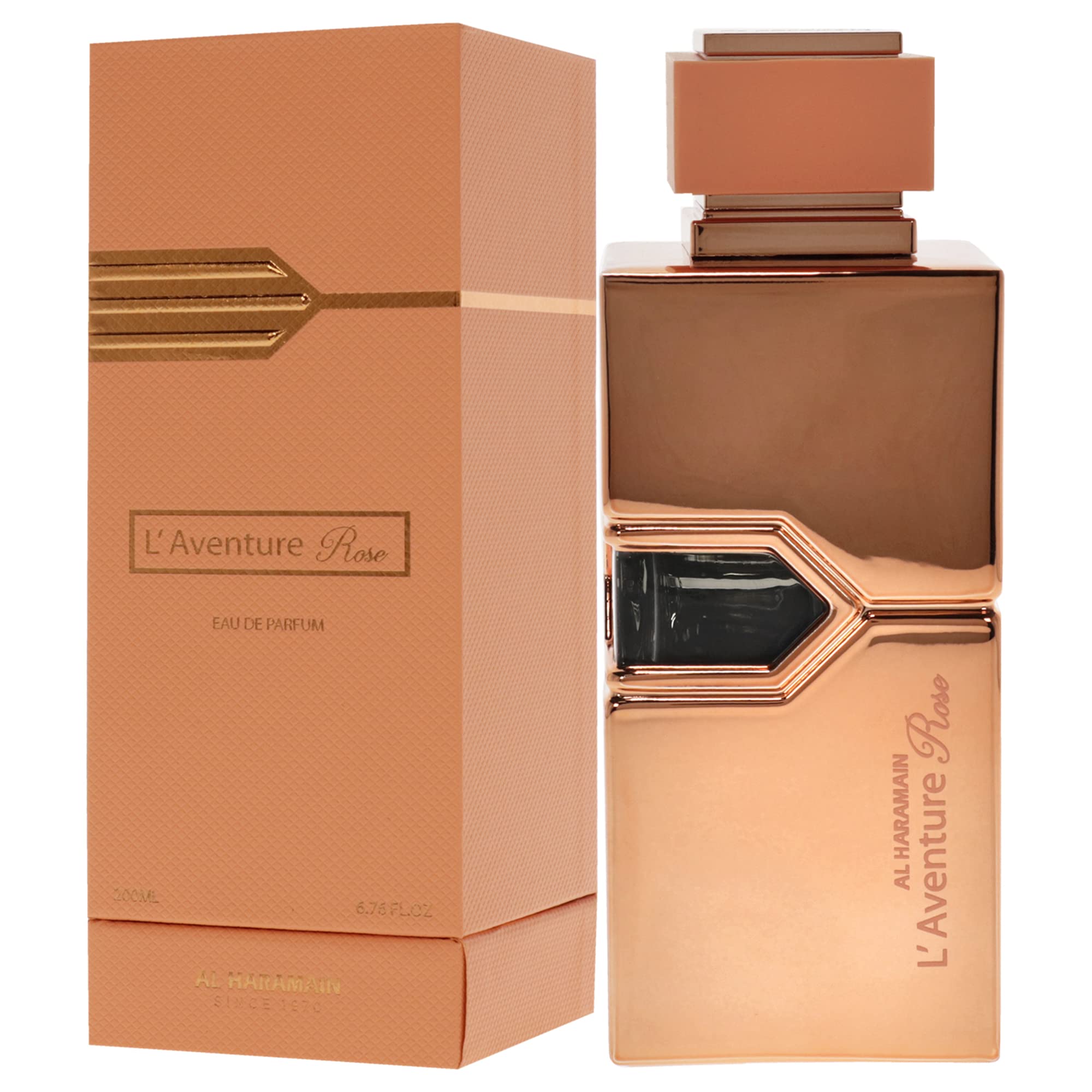Al Haramain L'Aventure Rose - Perfume For Women - Amber Floral Fragrance With Rose, Jasmine, And Amber - Immerses In Luxury - 6.