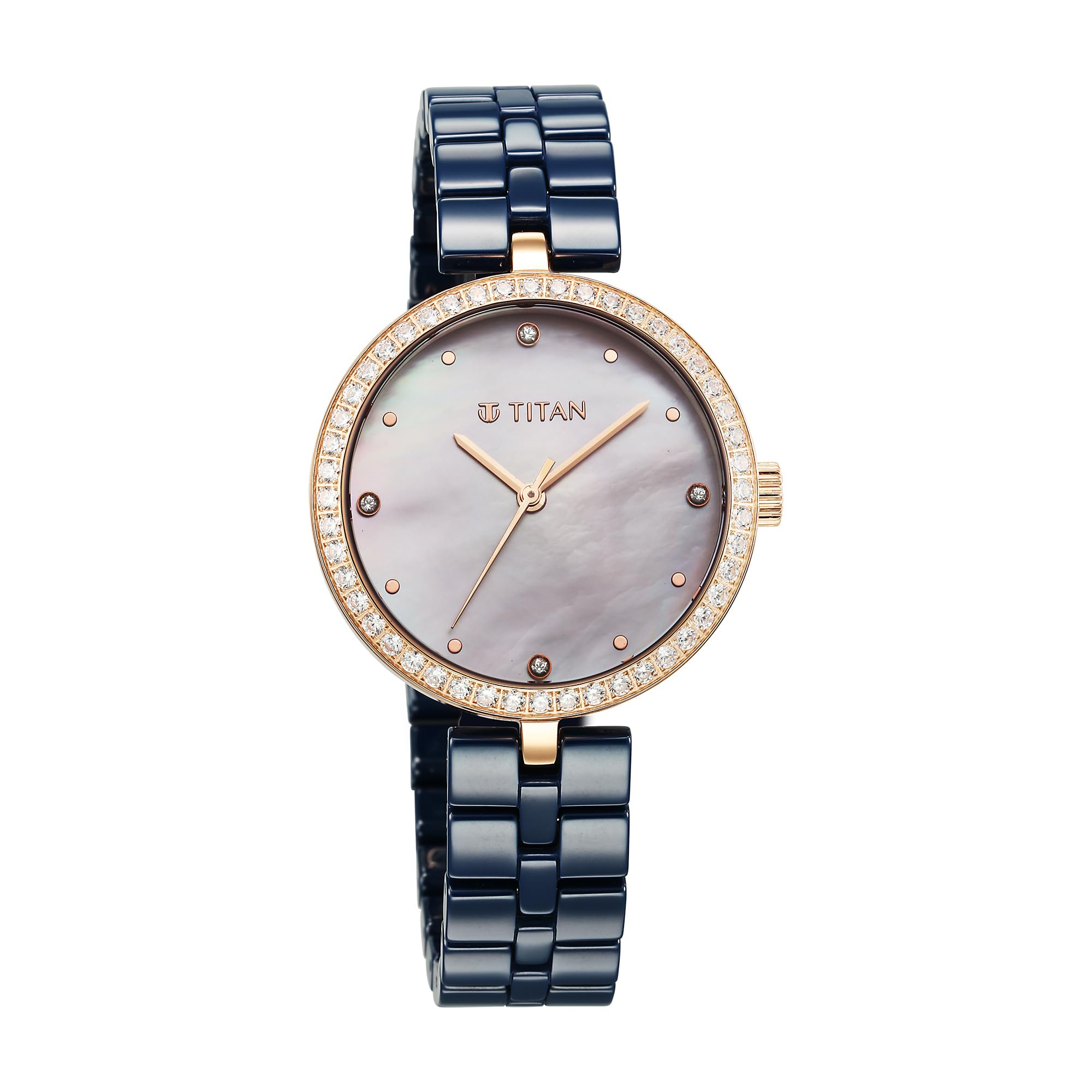 Titan Analog Watch For Women, Pearl, Modern