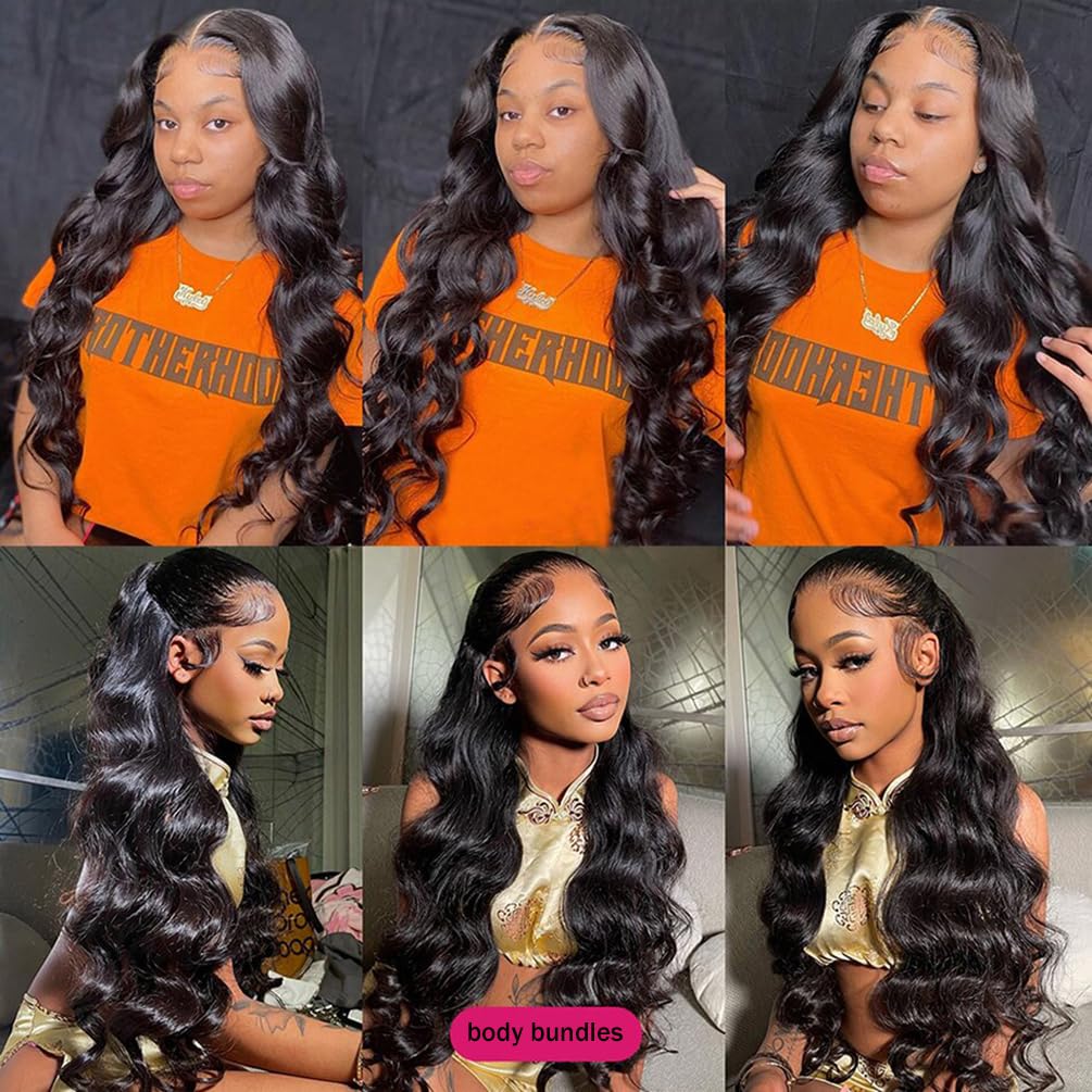 Human Hair Bundles Body Wave Brazilian Virgin 12A Grade (24 26 28)100% Unprocessed Human Hair Extensions Body Weave 3 Bundles De