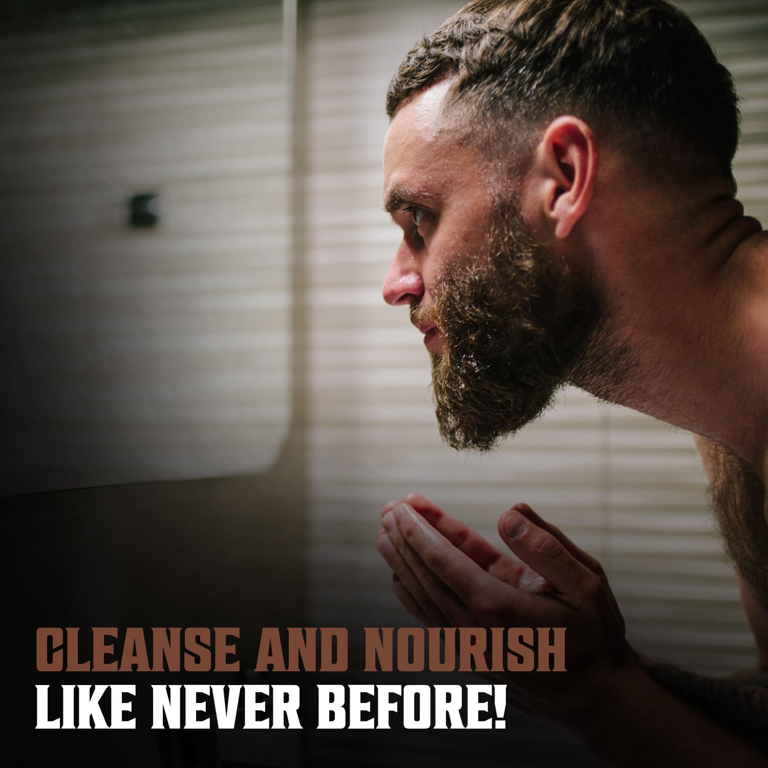 Viking Revolution Sandalwood Beard Wash For Men With Argan Oil - Beard Softener And Strengthener Beard Shampoo With Ginseng, Red