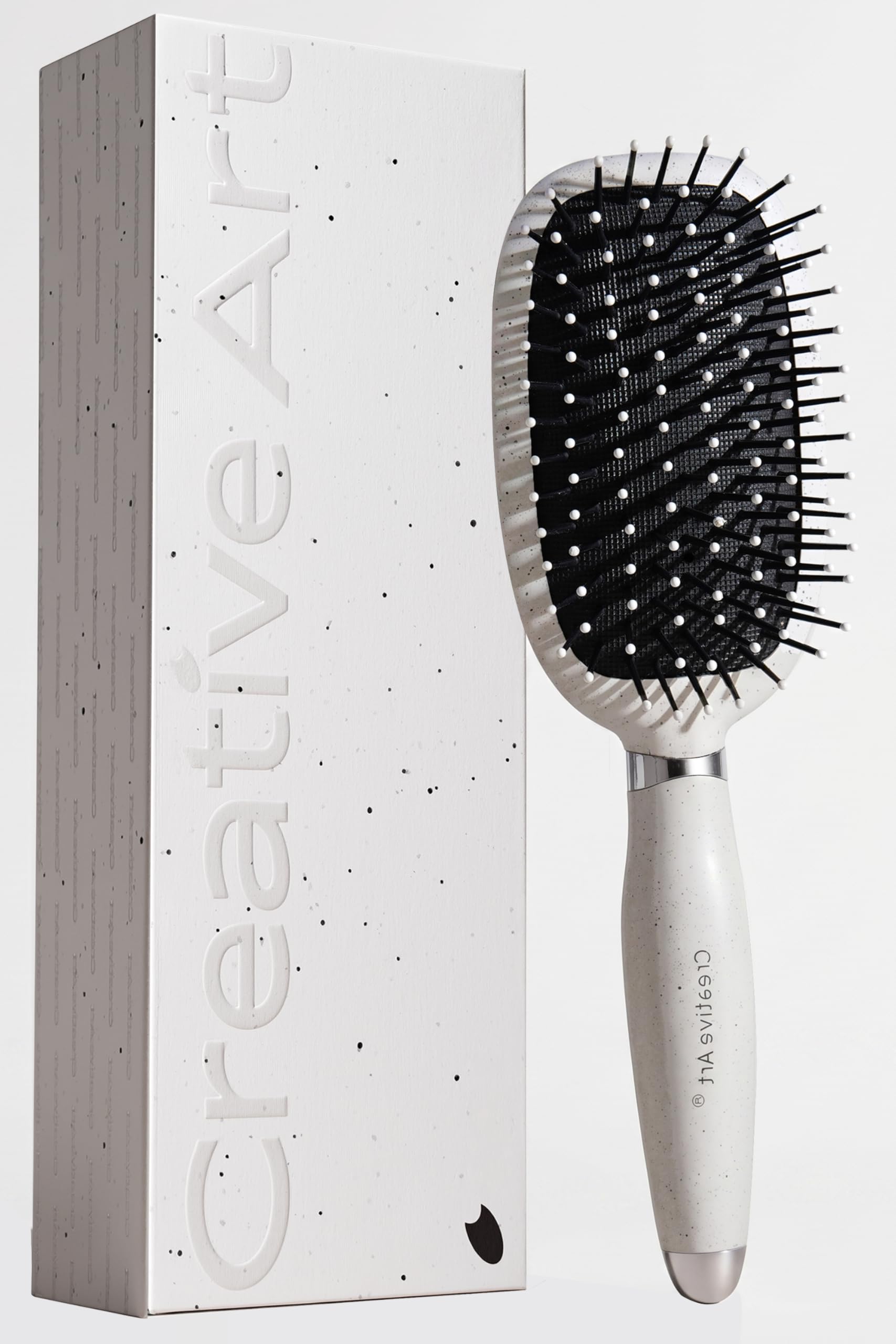Hair Brush for Women Men, Detangling and Styling Hairbrush with Flexible Cushion Base & Ball-Tipped Bristles for Wet/Dry, Scalp 