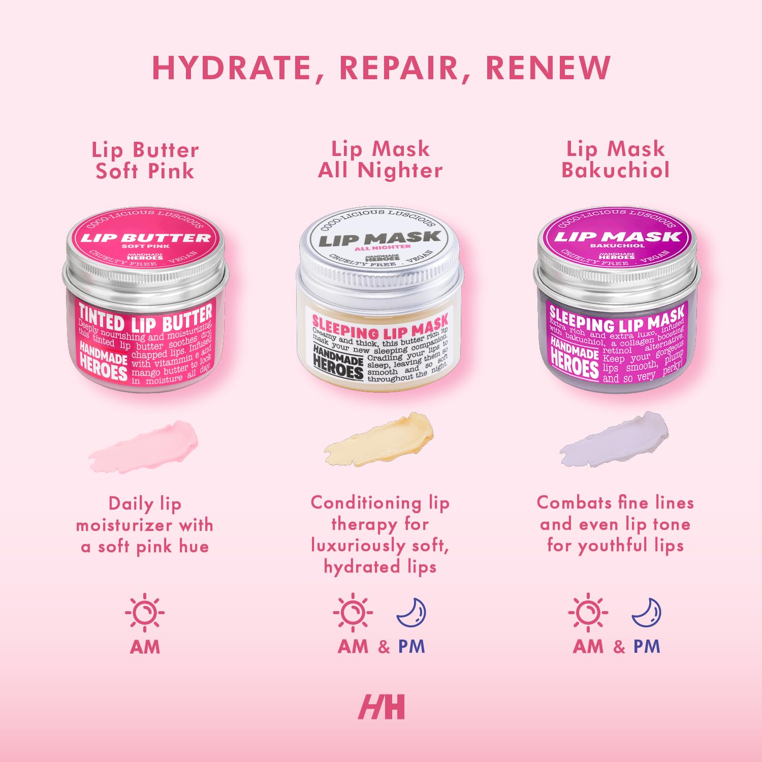100% Natural Lip Butter Sleeping Lip Mask, Overnight Lip Moisturizer and Conditioner for Dry Lips. Intensive Lip Balm and Lip Th