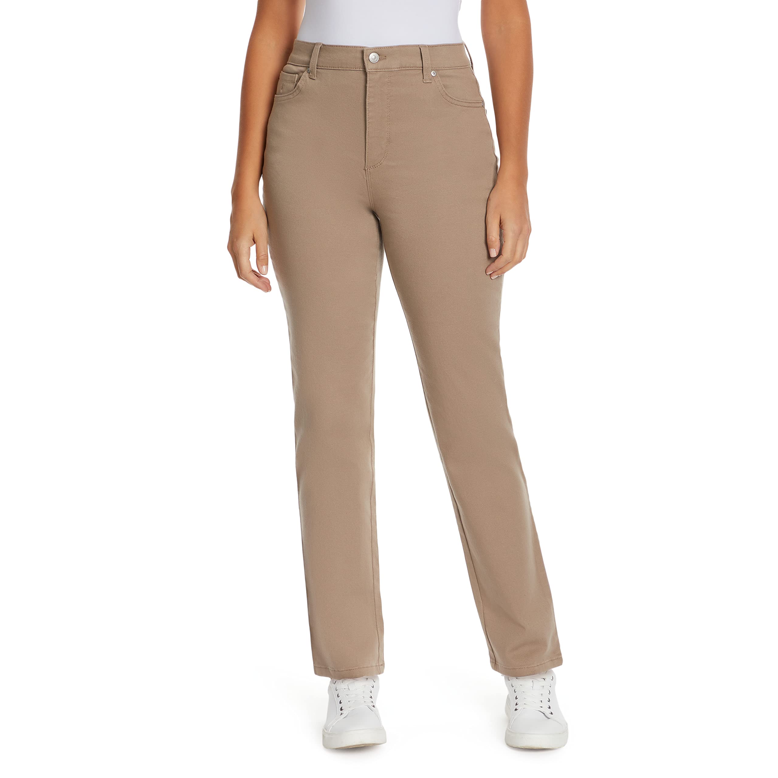 gloria Vanderbilt womens classic Amanda High Rise Tapered Jeans, Hazelnut, 20 US