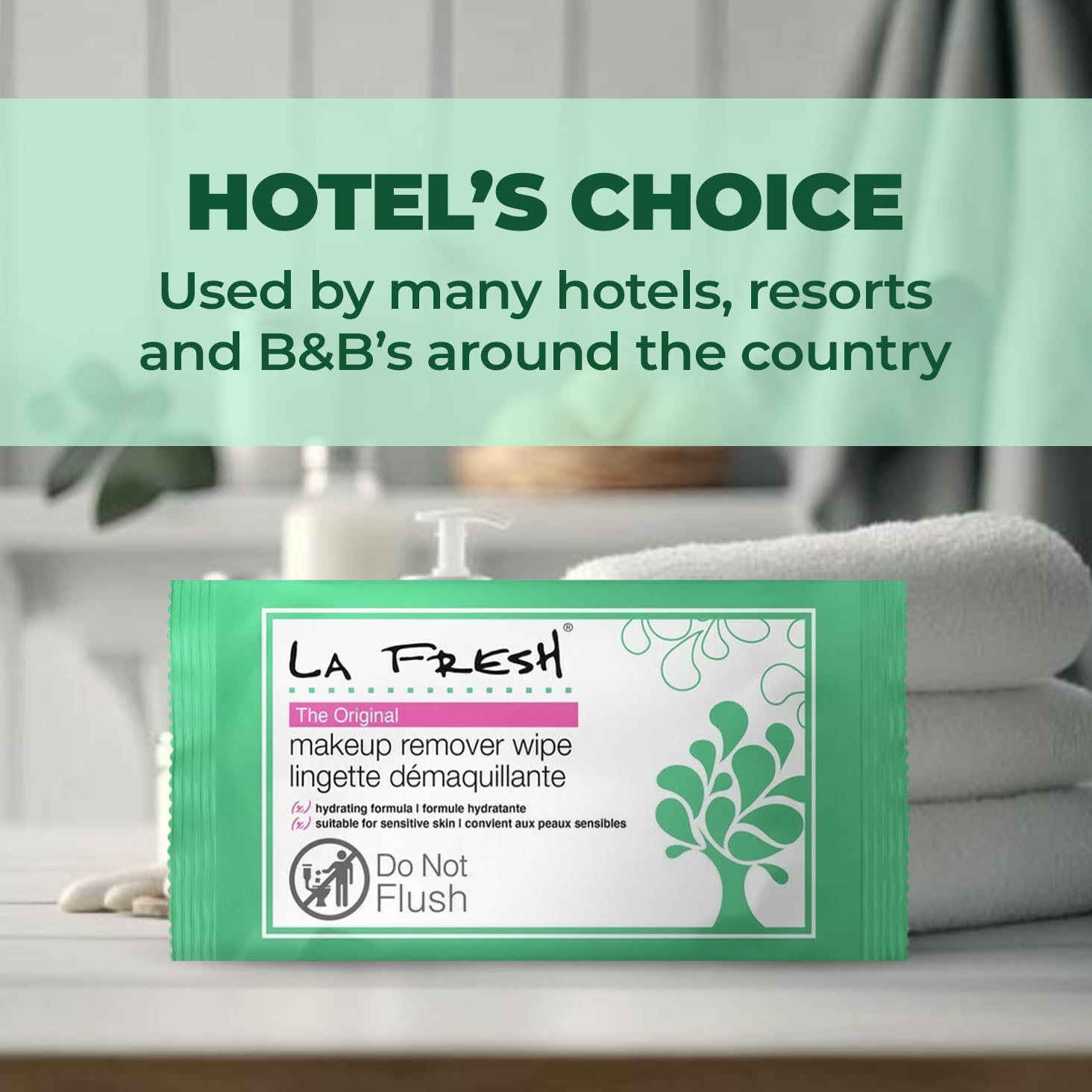 La Fresh Makeup Remover Wipes With Vitamin E For Waterproof Makeup - Face Cleansing Wipes, Case Of 1200Ct Facial Wipes - Skin Ca