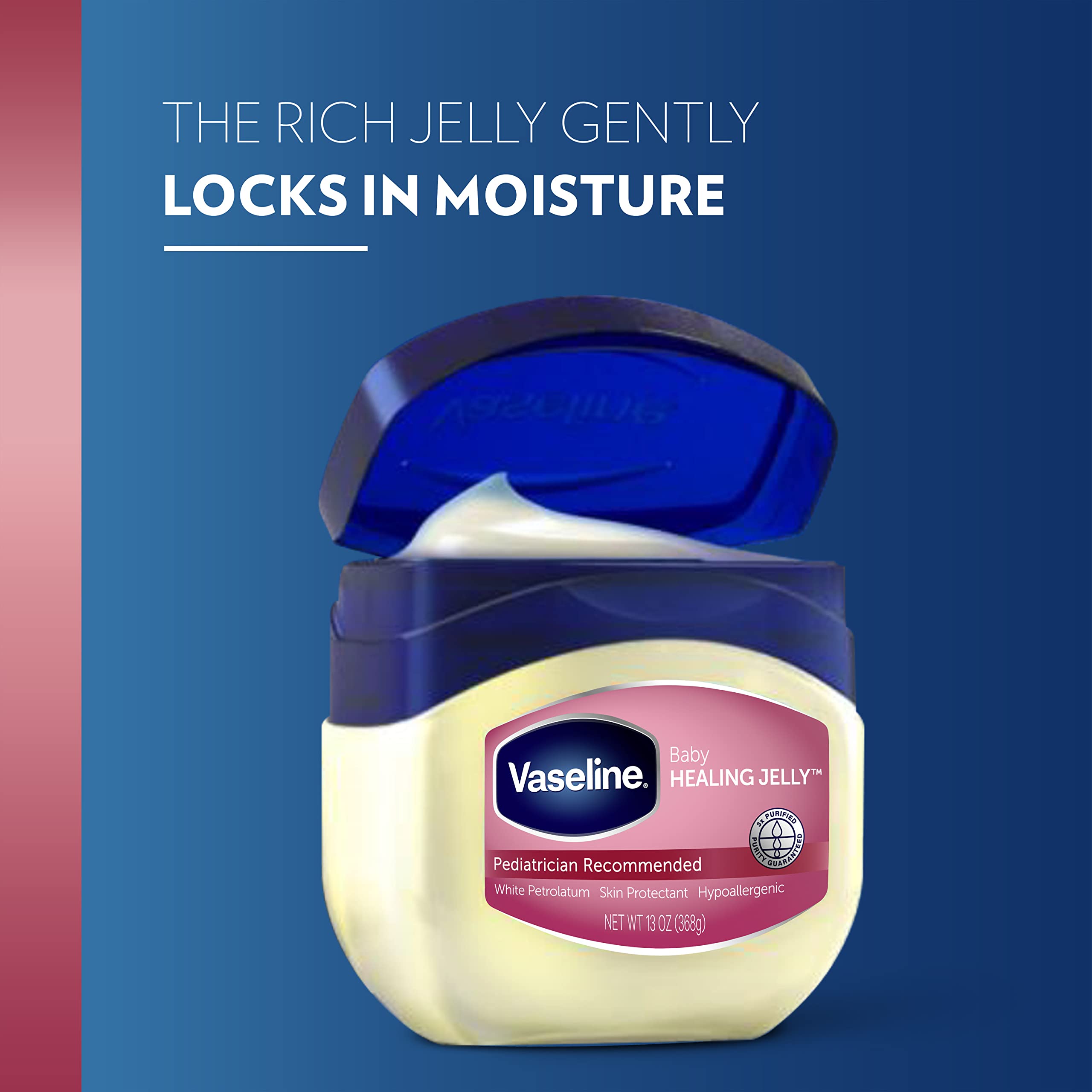 Vaseline Petroleum Jelly Baby Skincare Treats Dry Skin And Prevents Chaffed Skin From Diaper Rash Protective & Pure Hypoallergen