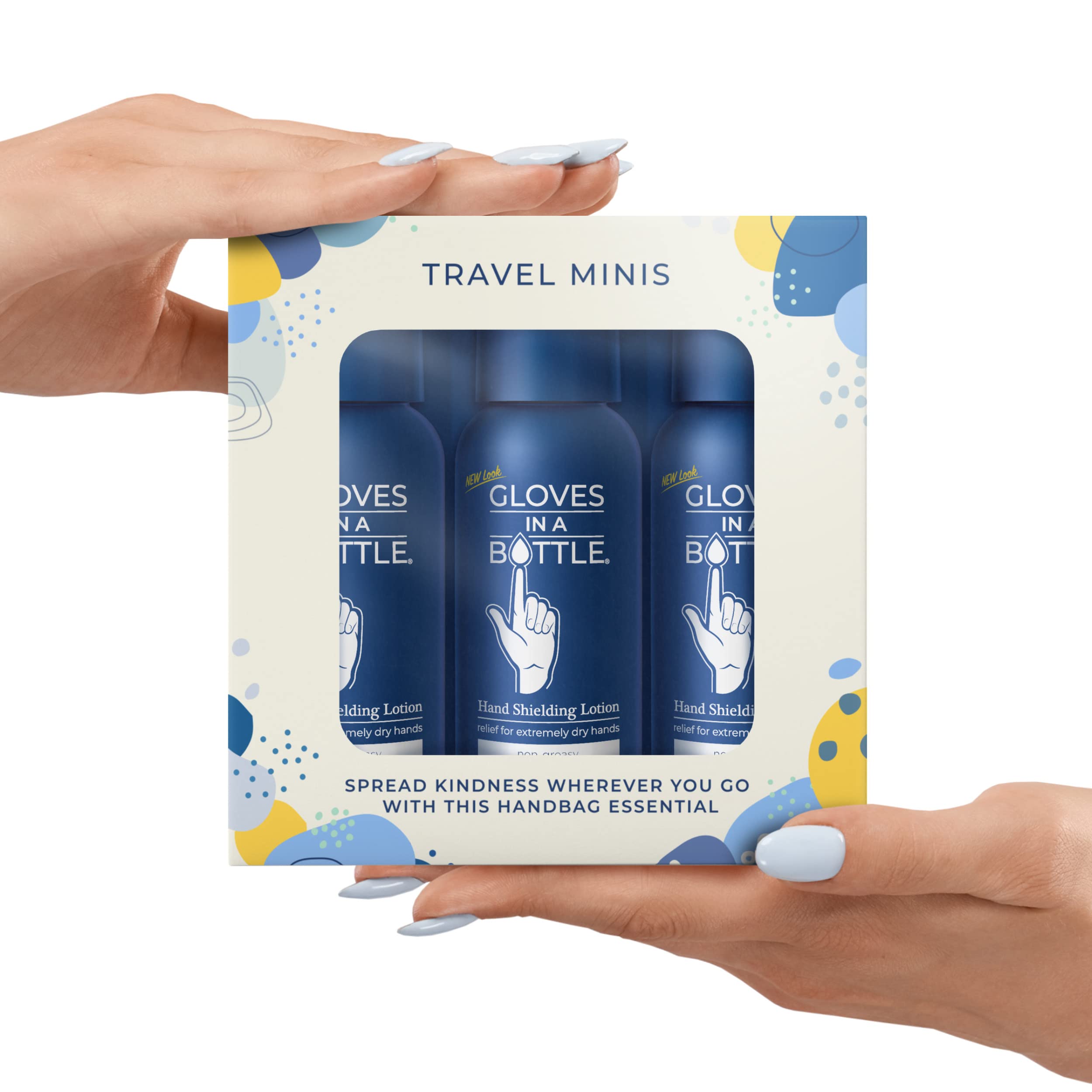 Gloves In A Bottle - Shielding Lotion for Dry Skin, Hand Lotion Travel Size, Protects & Restores Dry Cracked Skin (Travel Mini)