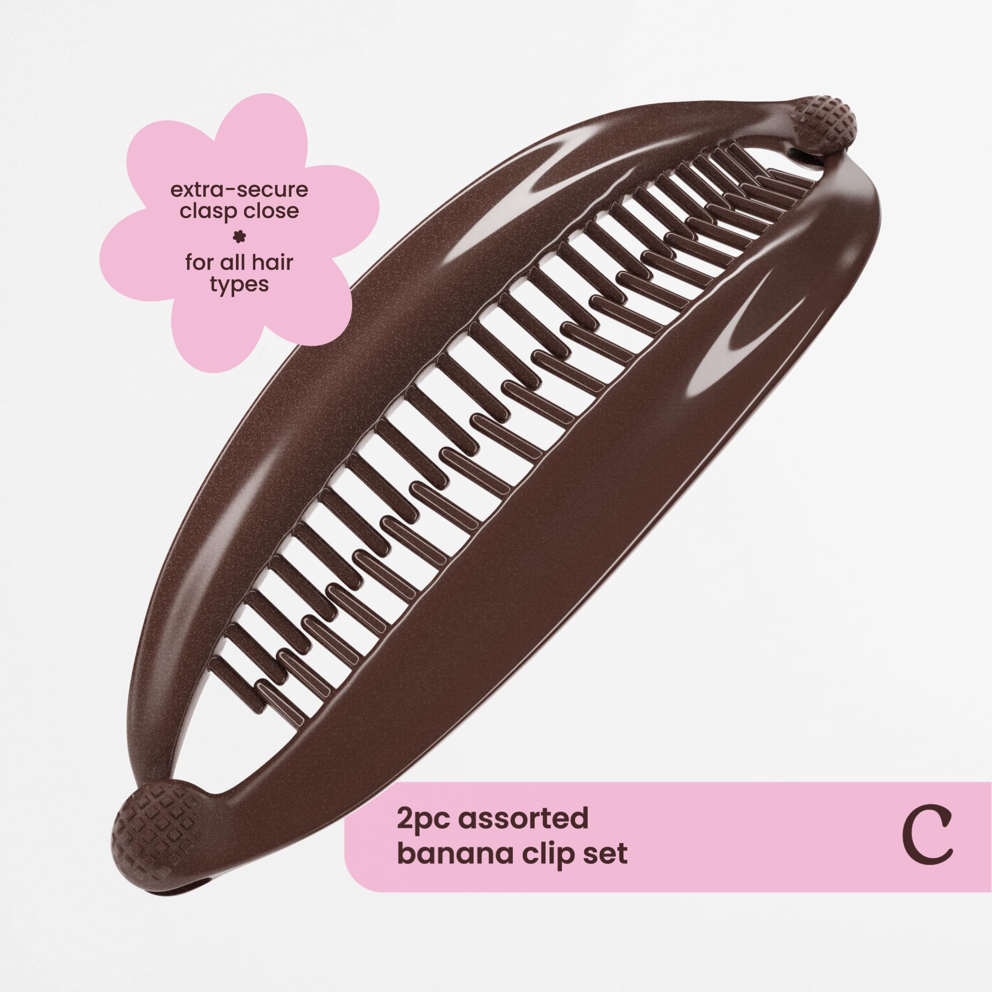 Cobana Banana Clip Hair Clips - Volumizing Hair Claw Clips & Hair Styling Accessories For Thick & Thin Hair - Large 6'' Set Of 2