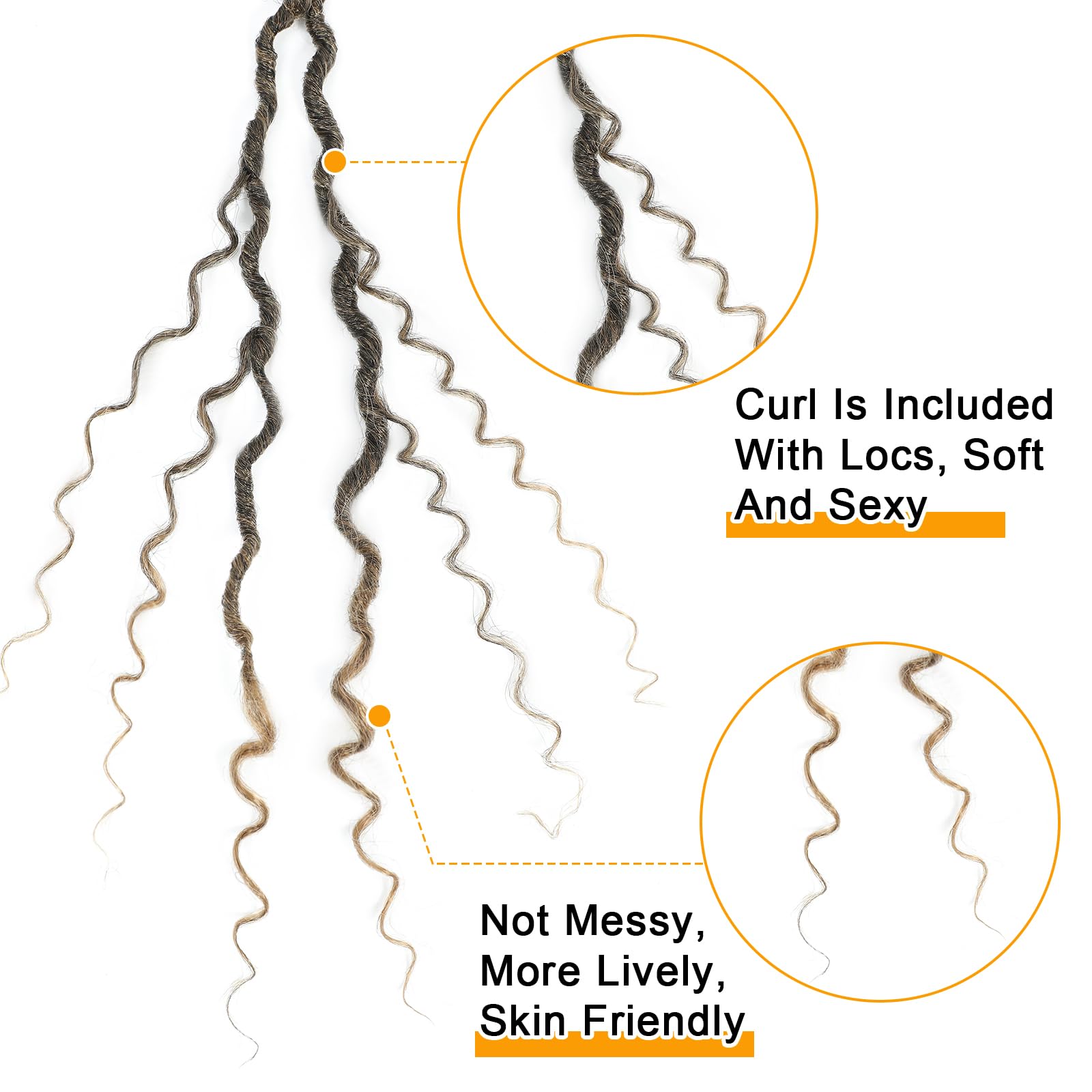 Col Bling Goddess Locs Crochet Hair 18 Inch 8 Packs Faux Locs Crochet Hair For Women Pre Looped River Locs Crochet Hair With Cur