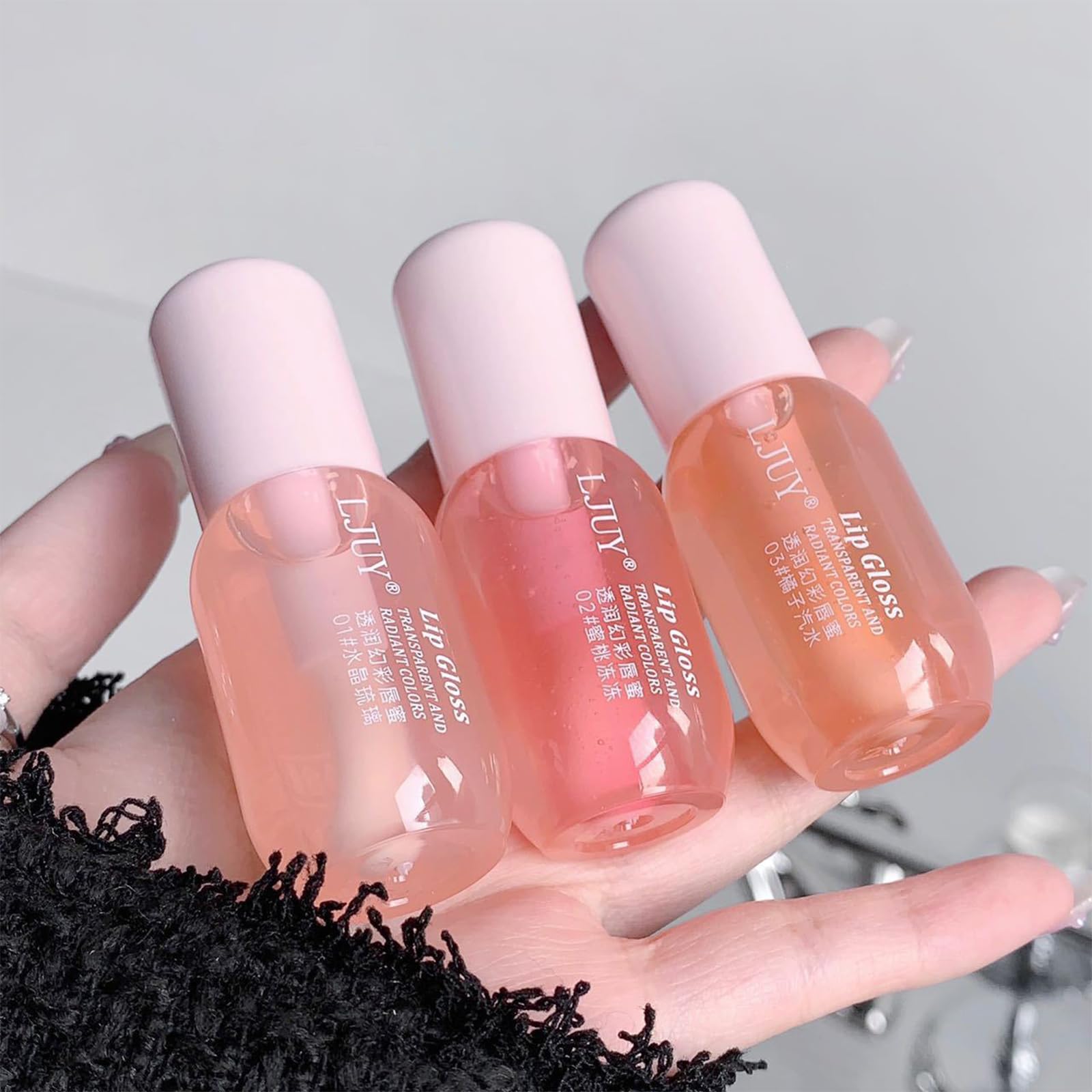 Lip Gloss | LongLasting, Moisturizing, Plumping, Revitalizing for Dry Lips, Waterproof, No Peel Off, Hydrating, Nourishing Crys