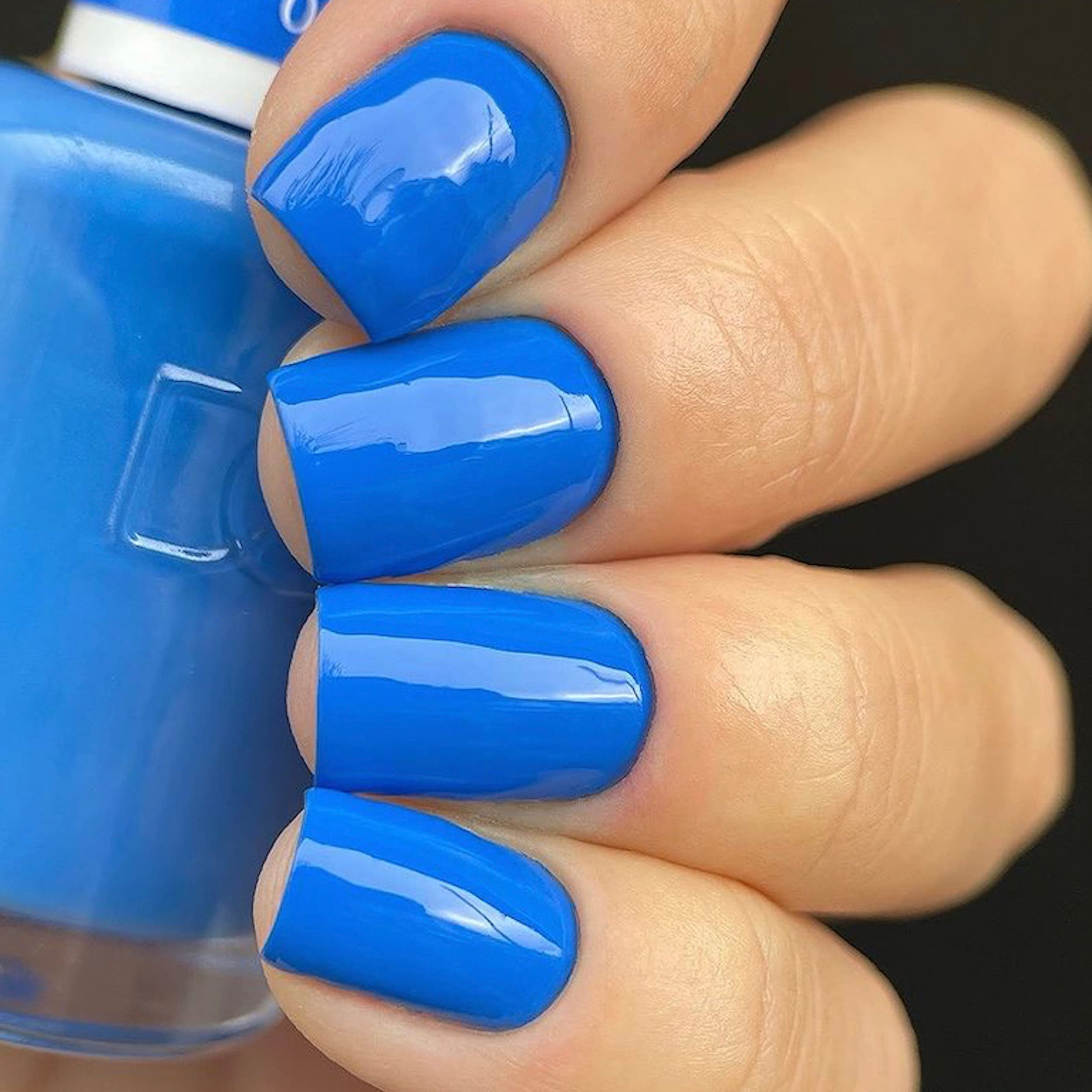 Dnd Gel Polish Set, Blue Collection, Uv/Led Gel Polish And Air Dry Nail Lacquer, Matching Chip-Free Polish Duo, 794 Rock N Blue,