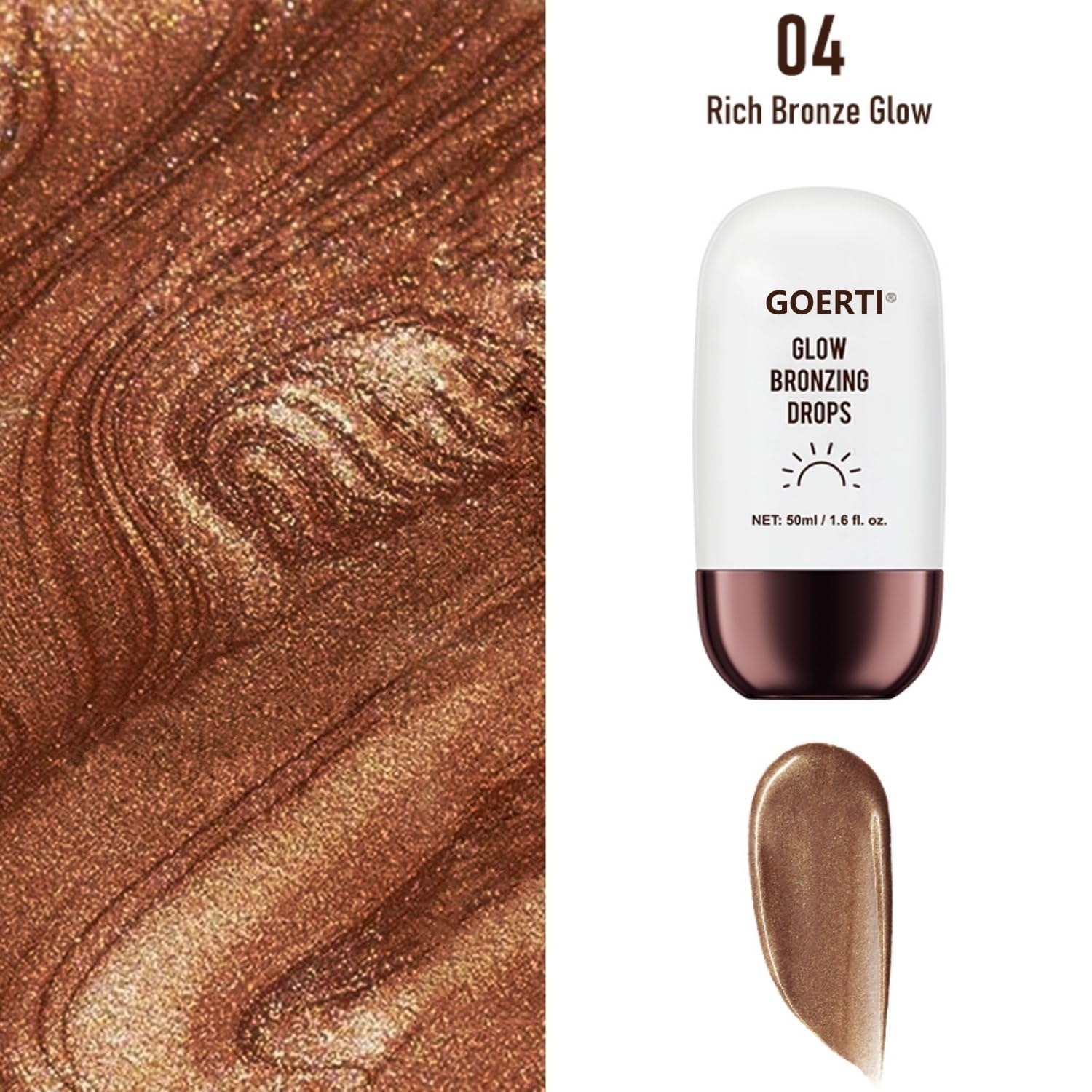 Body Shimmer Oil - Liquid Highlighter for Glowing Skin, Waterproof & Long-Lasting Body Makeup for Face, Arms, Legs & Shoulders,
