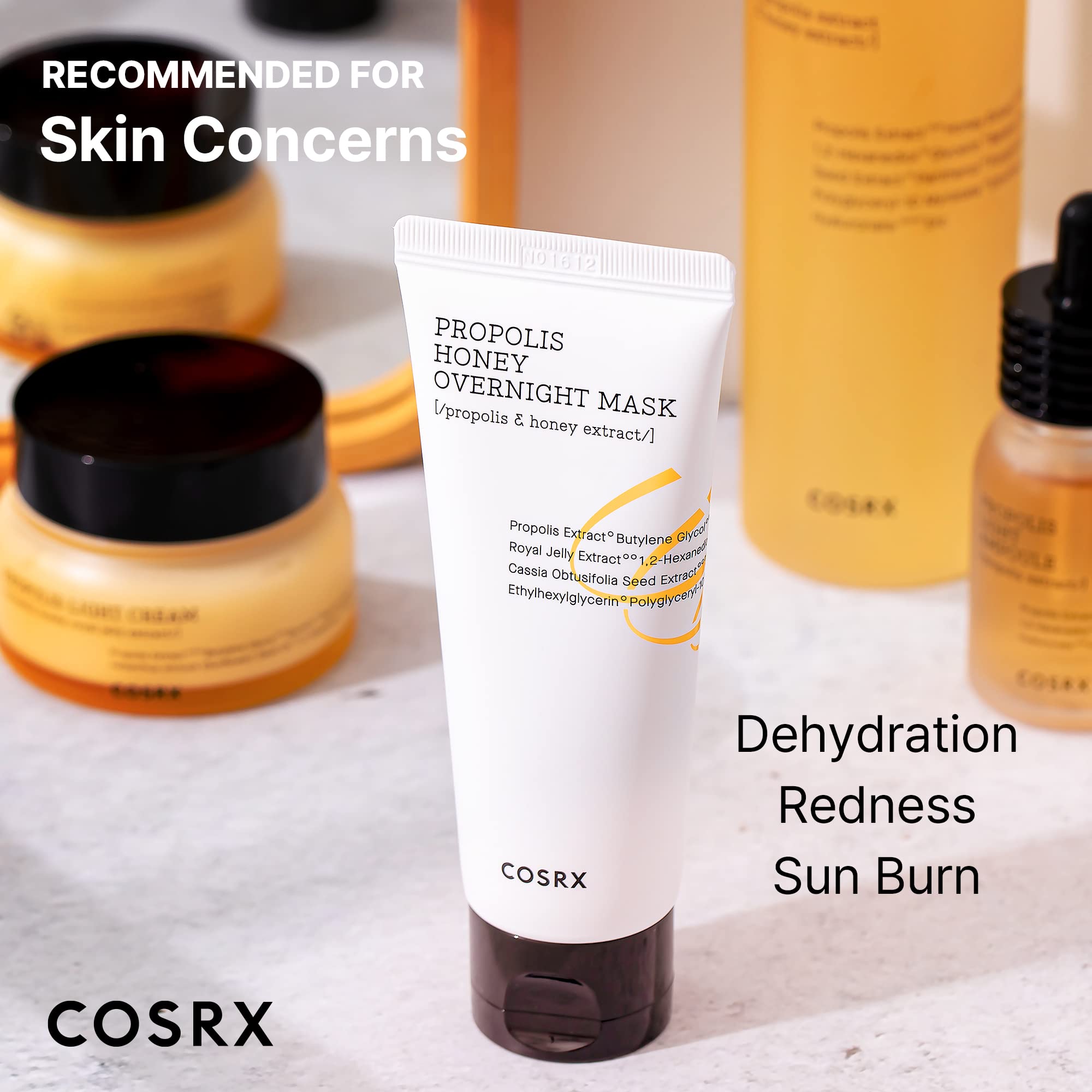 Cosrx Full Fit Propolis Honey Overnight Mask | 2.03 Fl.Oz / 60Ml | Propolis Extract 87% | Korean Skin Care, Cruelty Free, Parabe
