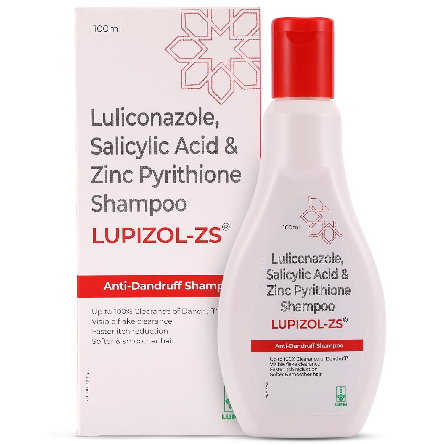 LupizolZs Anti Dandruff Shampoo, Reduces Dandruff And Scalp Irritation, Strengthens And Softens Hair, Dermatologically Tested, 