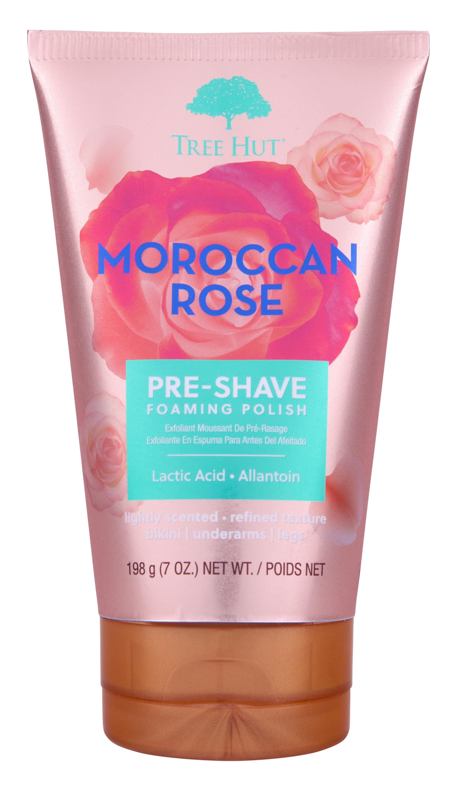 Tree Hut Moroccan Rose Shave Prep Polish | Gently Soothe & Prep Skin for an Even Closer Shave | Exfoliating Shave Essential | 6 