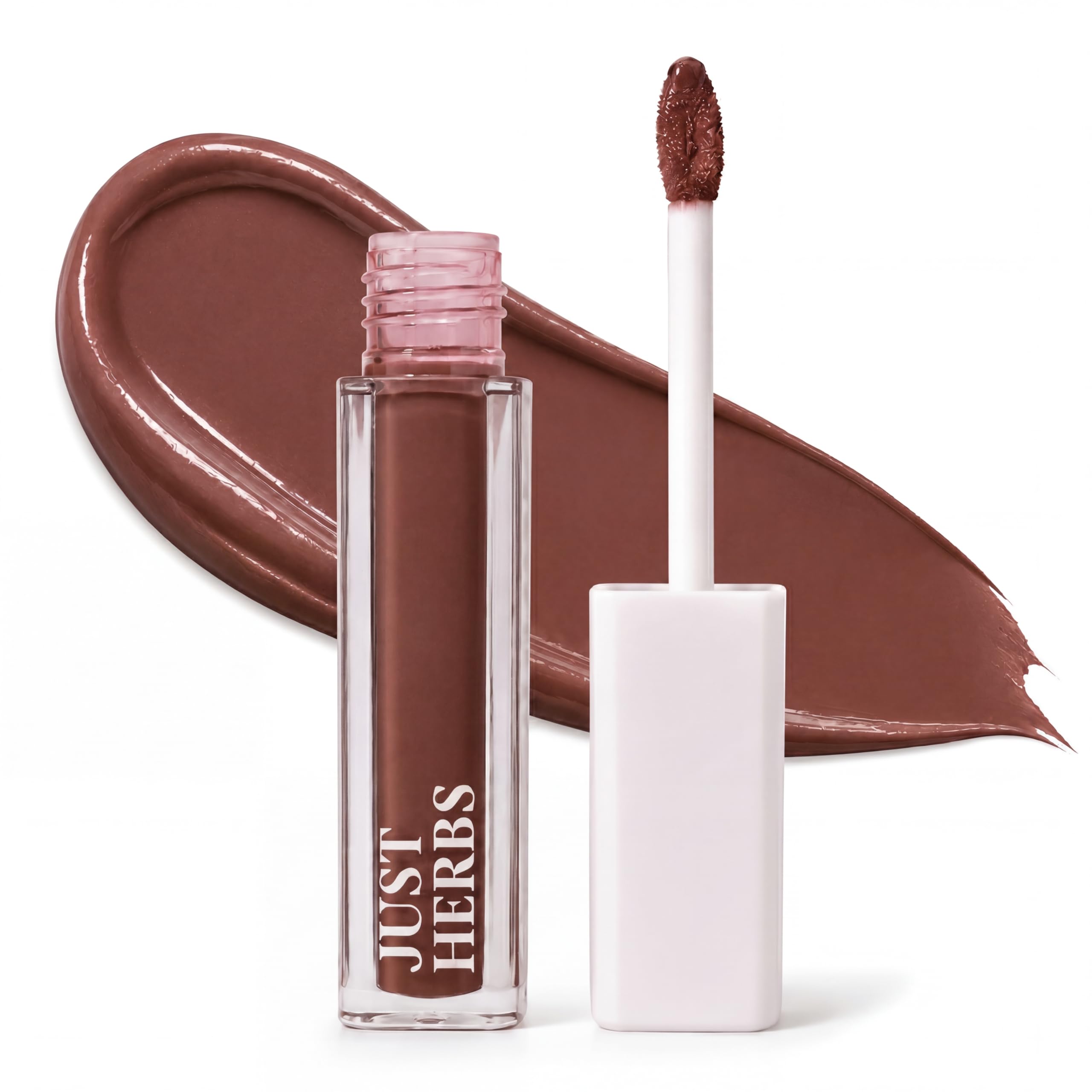 Just Herbs Ayurvedic Creamy Matte Long Lasting Liquid Lipstick, Lightweight & Hydrating Lip Colour With Liquorice & Sweet Almond