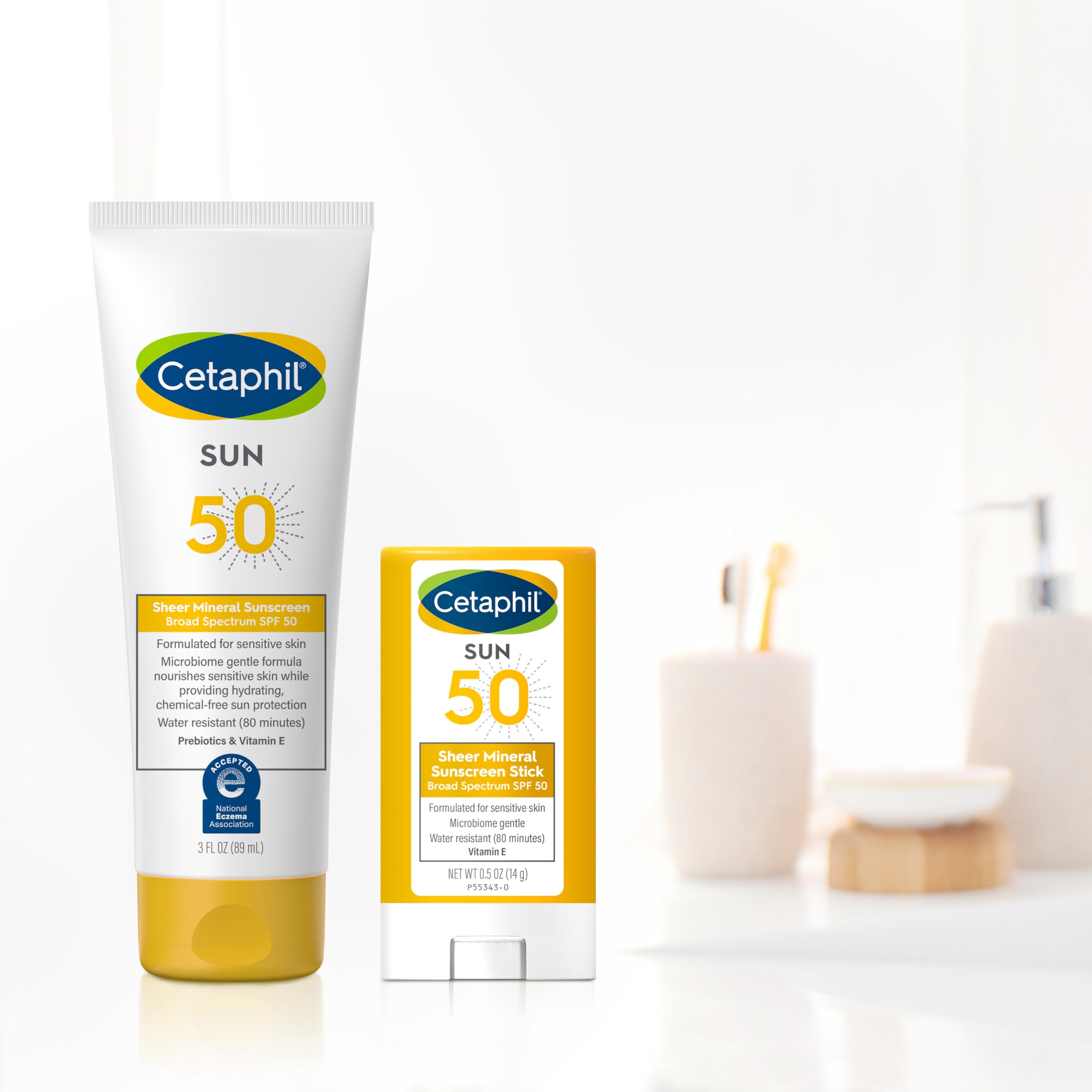 Cetaphil Sheer Mineral Sunscreen Lotion For Face & Body | 3 Fl Oz | 100% Mineral Sunscreen: Zinc Oxide & Titanium Dioxide | Broa
