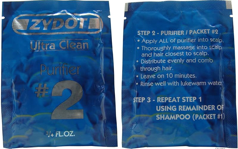 RU CLEAN Zydot Ultra Clean Detox Shampoo Kit, 1 Fl Oz - Instant Cleansing & Toxin Removal for Hair Follicles, Model RUC-UC-P3