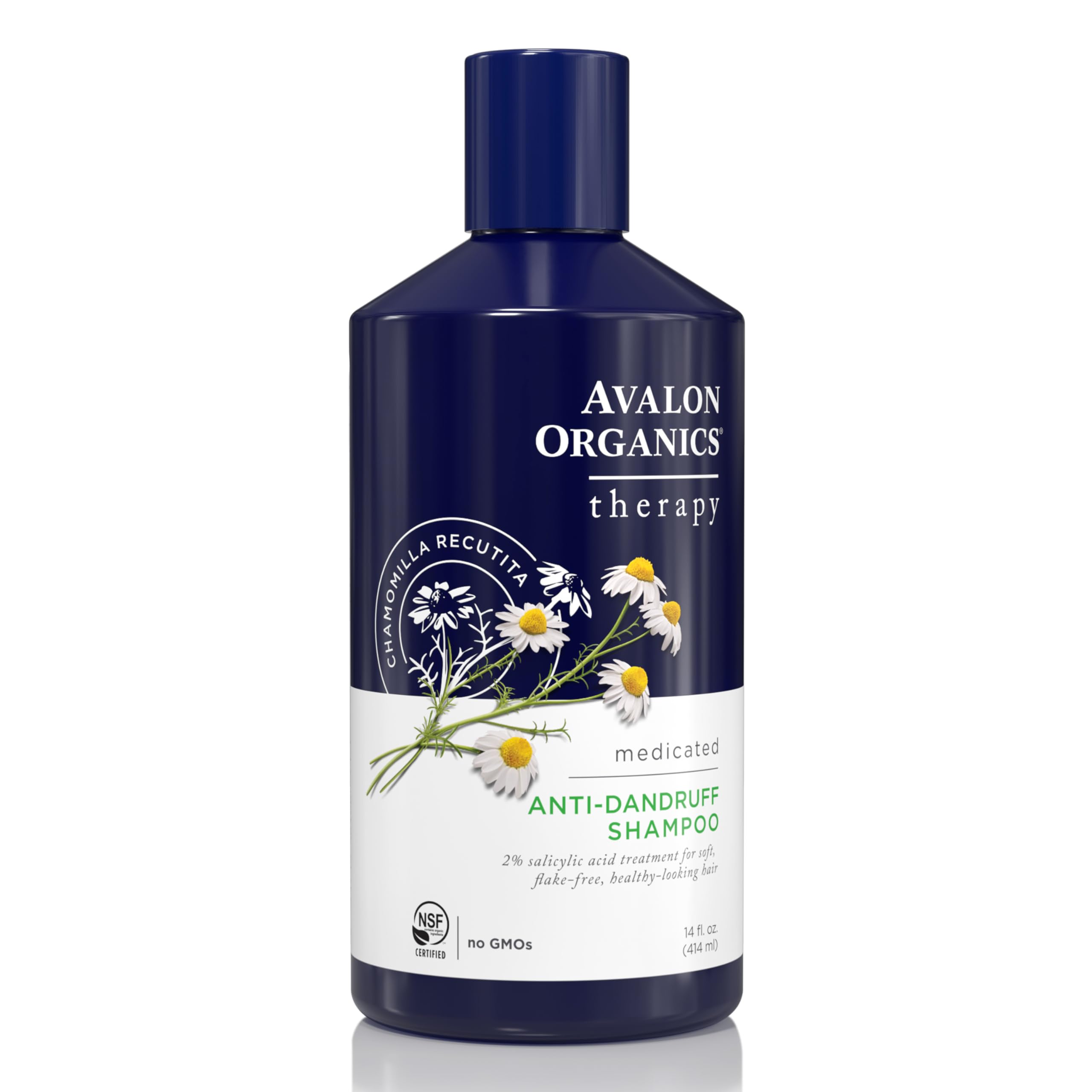 Avalon Organics Therapy Medicated Anti-Dandruff Shampoo for Soft, Flake-Free Hair, 14 Fluid Ounces