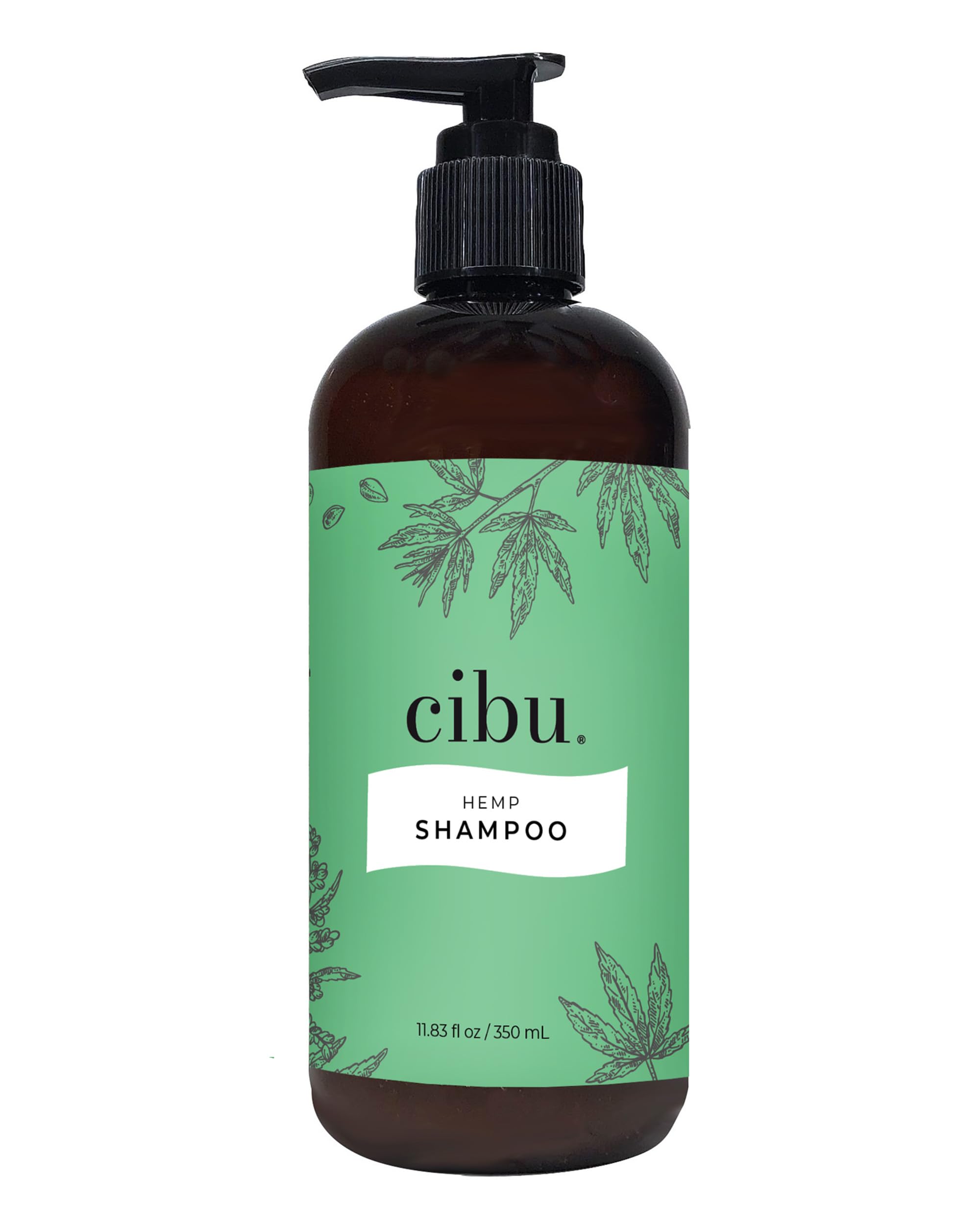CIBU Hemp Shampoo with ColdPressed Hemp Seed Oil and Argan Oil  11.83 oz