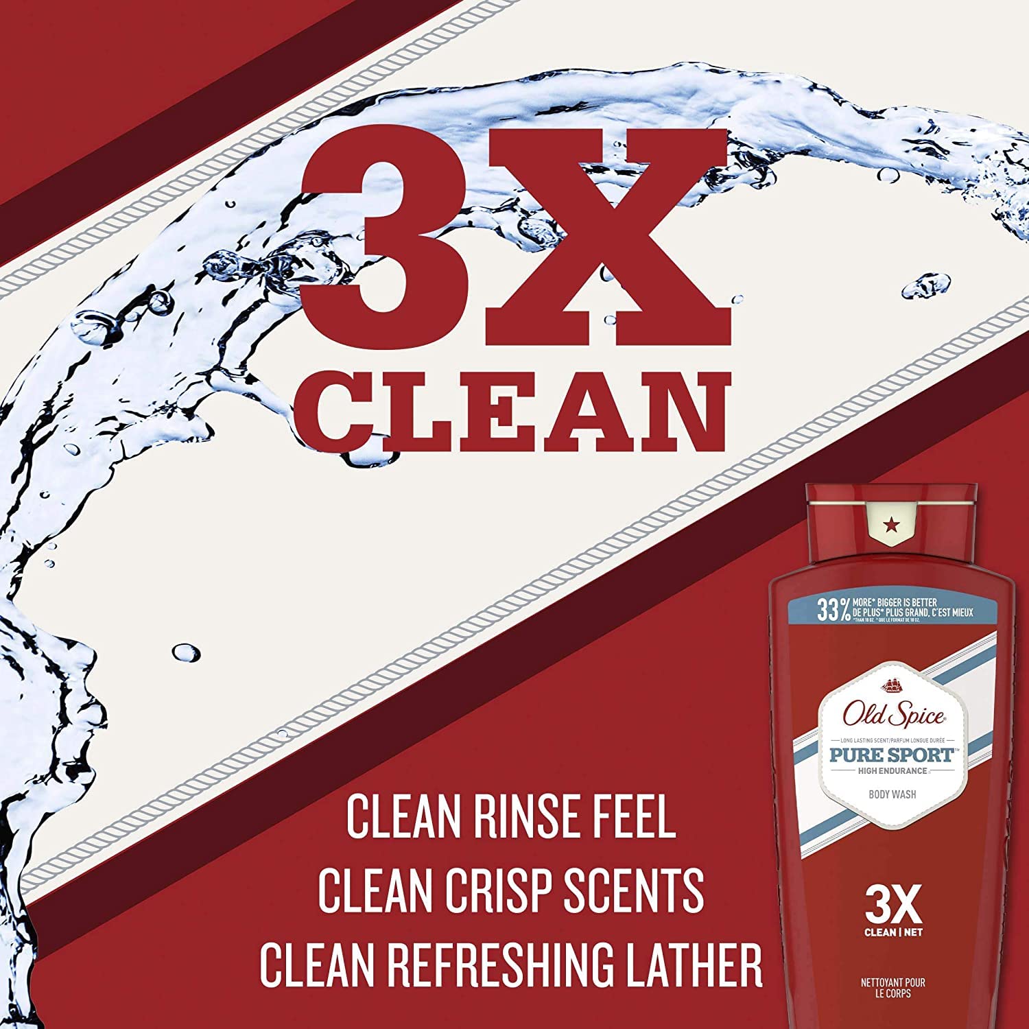 Old Spice Pure Sport, 1.12 Pound (Pack Of 1)