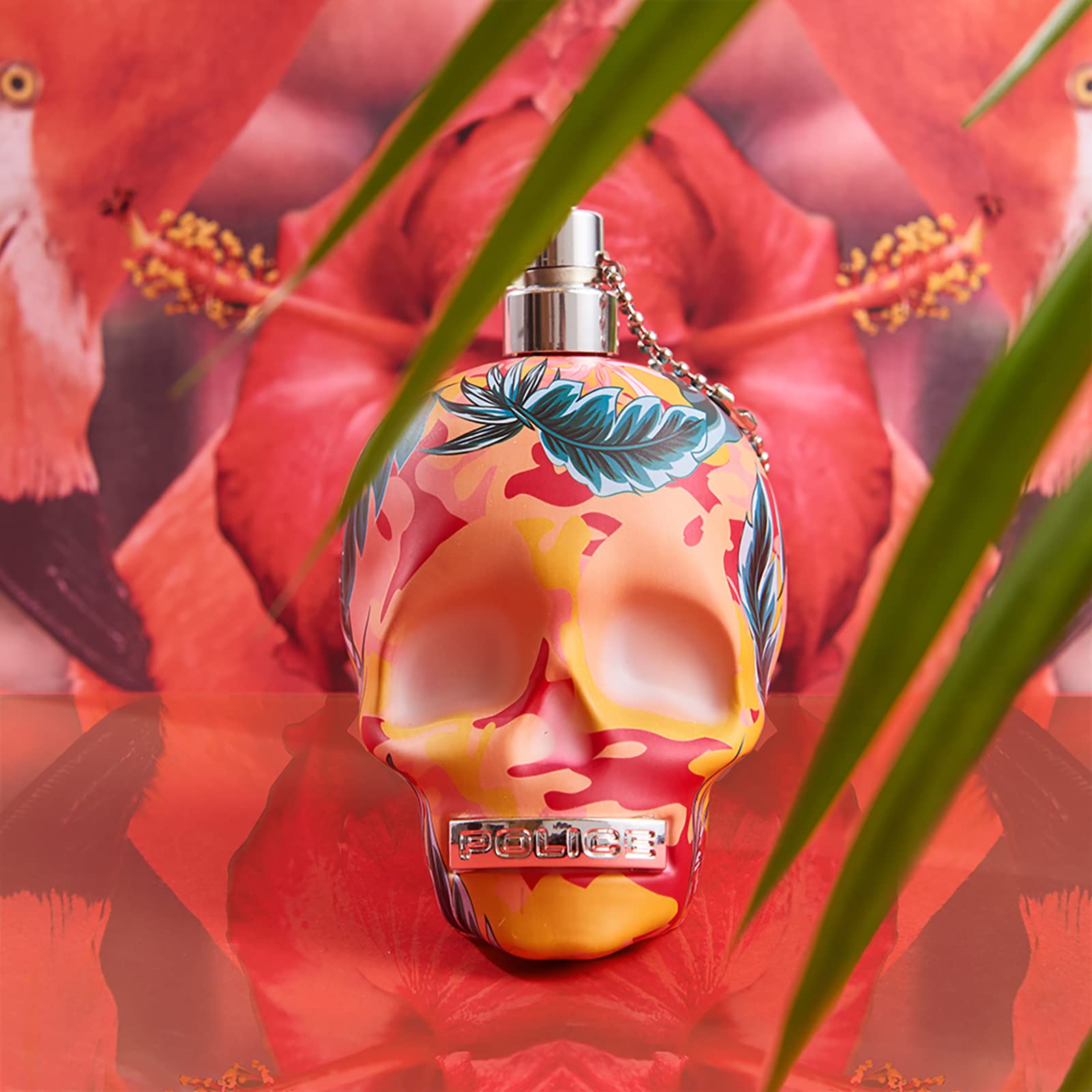 Police To Be Exotic Jungle For Woman - Summery Floral Scent - Housed In A Botanical Decorated Bottle - Tart-Sweet Fruits And Flo