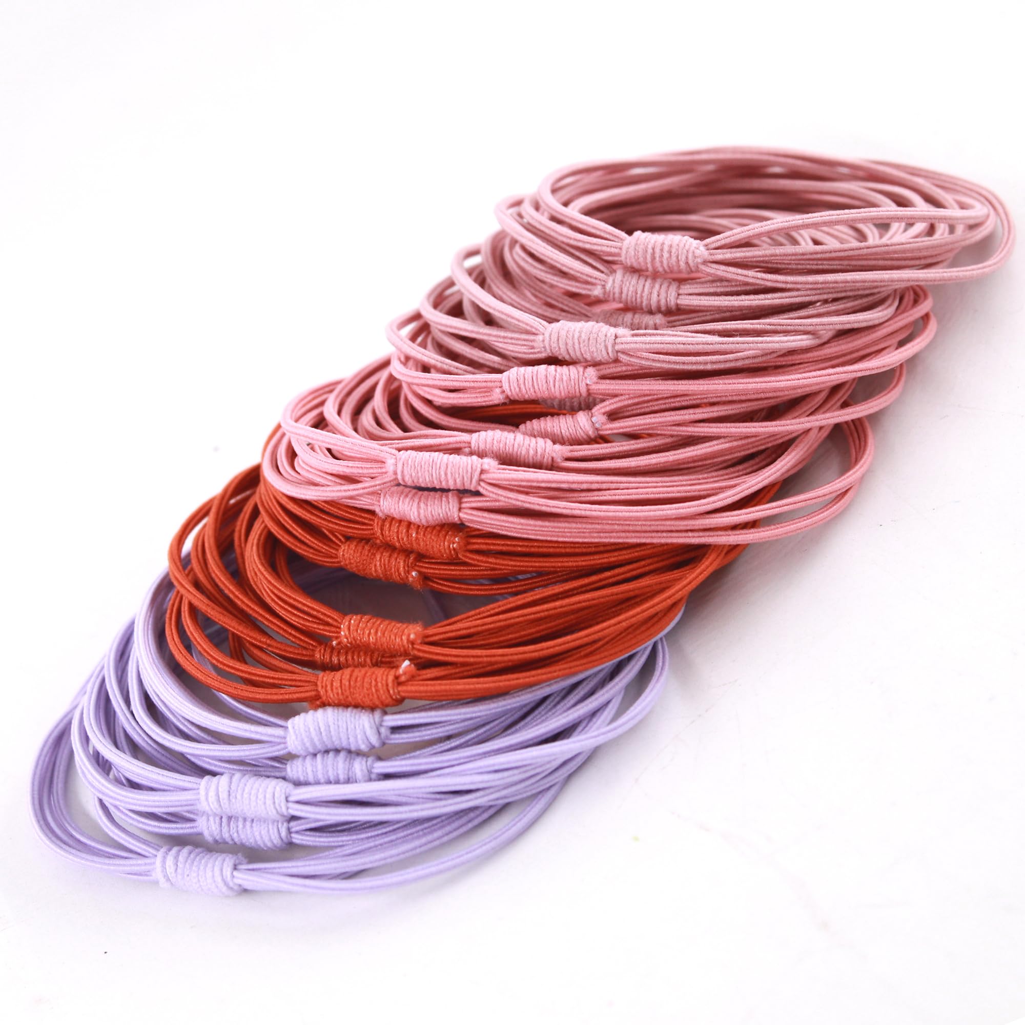 WDGROW No Dmamage Hair Ties for Girls,Women,Men,Large Pony tails Hair Ties,Handmade Bracelets, Hair Tie for Thick Curly Hair,20P