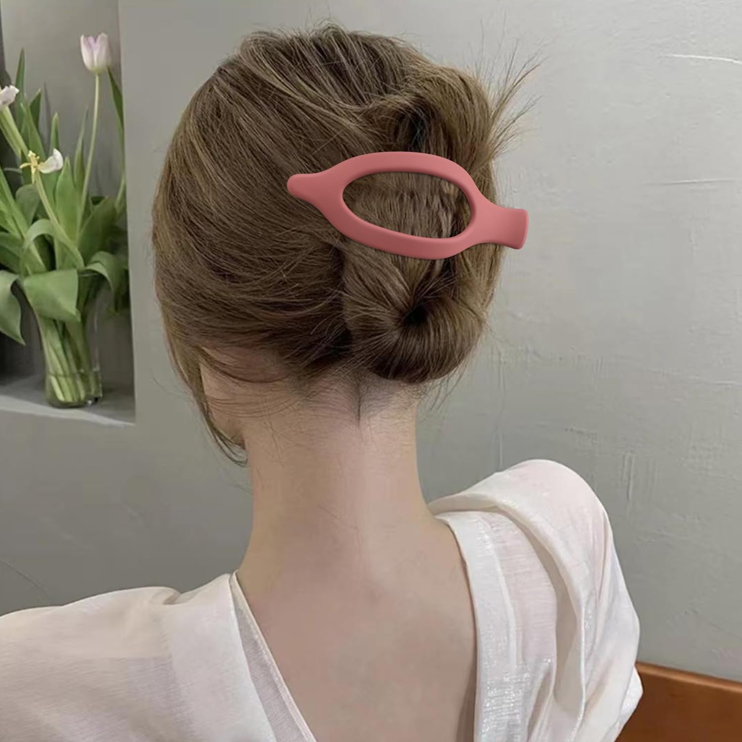 Atoden Flat Hair Clips For Women Lay Flat Hair Claw Clips For Thin Thick Hair 4Pcs French Concord Hair Clips Large Hair Clips Ma