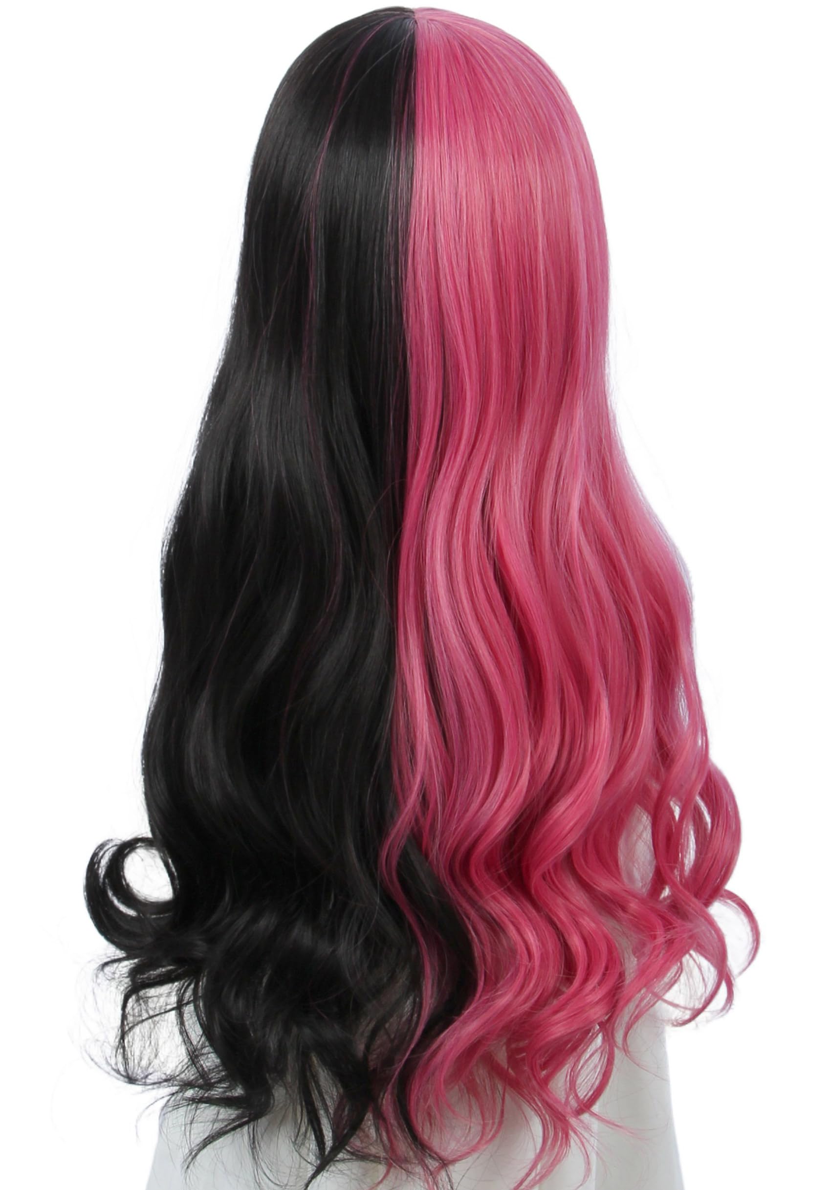 Linfairy Kids Pink And Black Wig Halloween Costume Cosplay Wig For Child