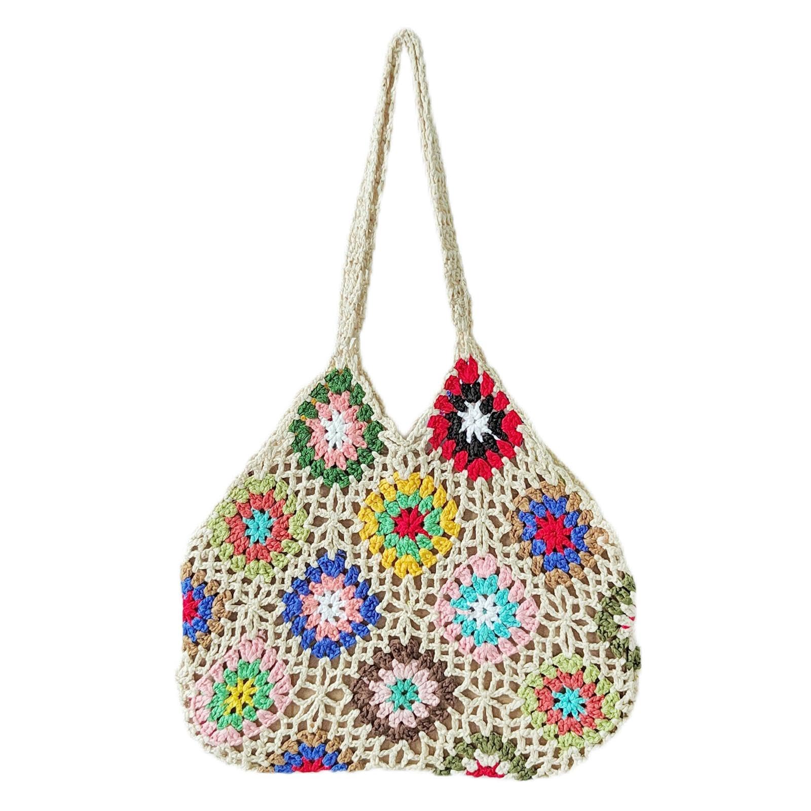 Snappsy Handwoven WomenS Shoulder Bag Handbags Chic Summer Travel Beach For Purse Apricot