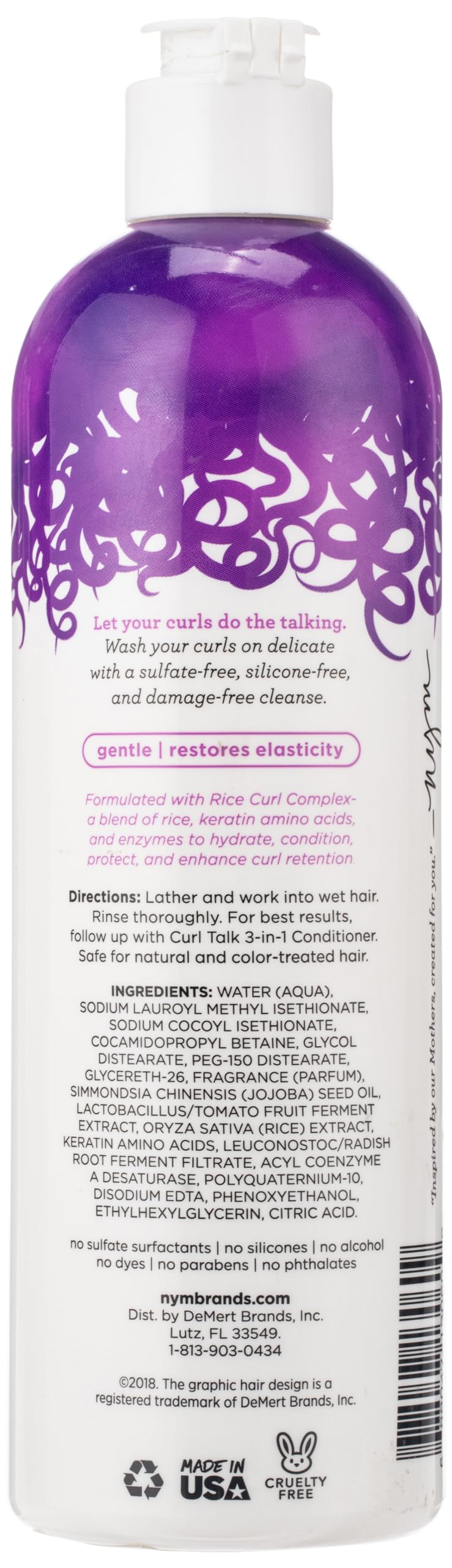 Not Your Mothers Curl Talk Shampoo Curly Hair Shampoo 12 Oz